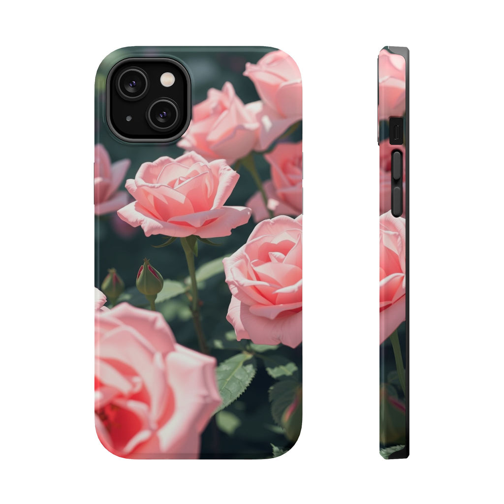 iPhone Mint And Blush Rose Garden Bold Modern Everyday Snap Case · iPhone Case