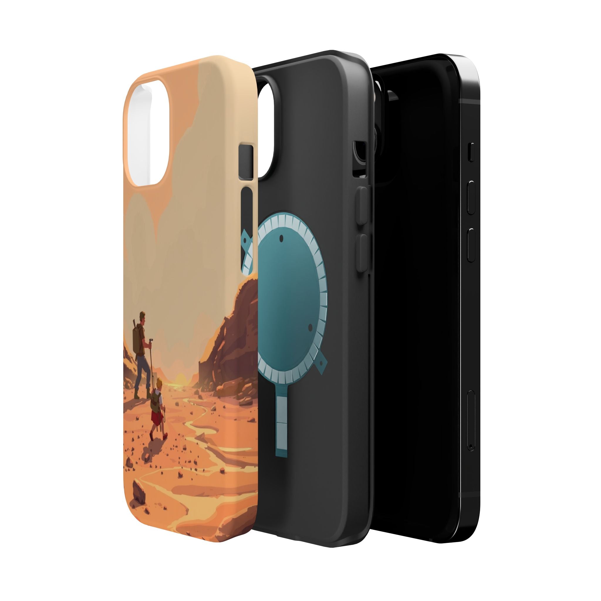 iPhone Burnt Orange And Sand Barely Surviving Slim Everyday Designer Case · iPho