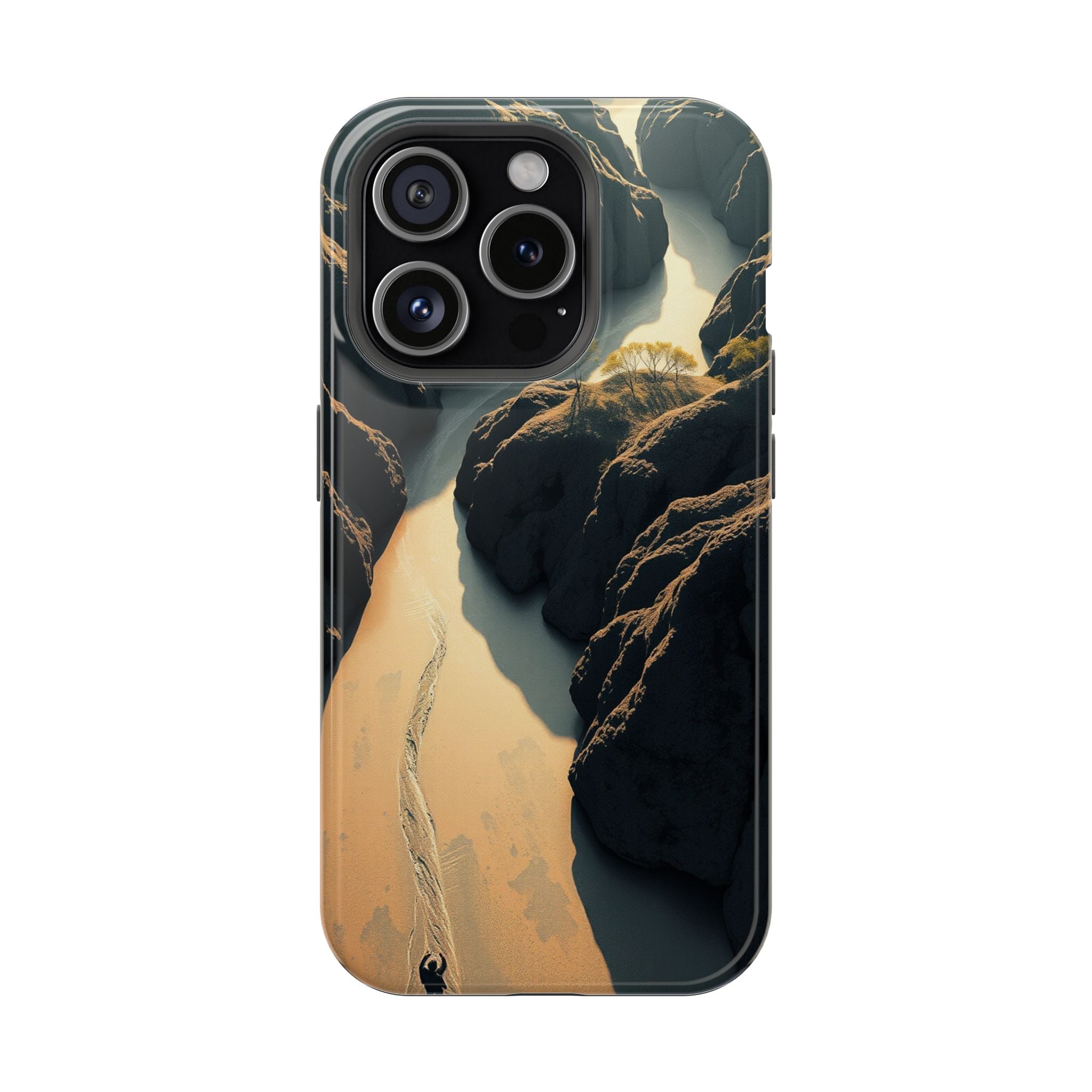 iPhone River Delta Aerial Bold Art Bold Modern Everyday Snap Case · iPhone Case
