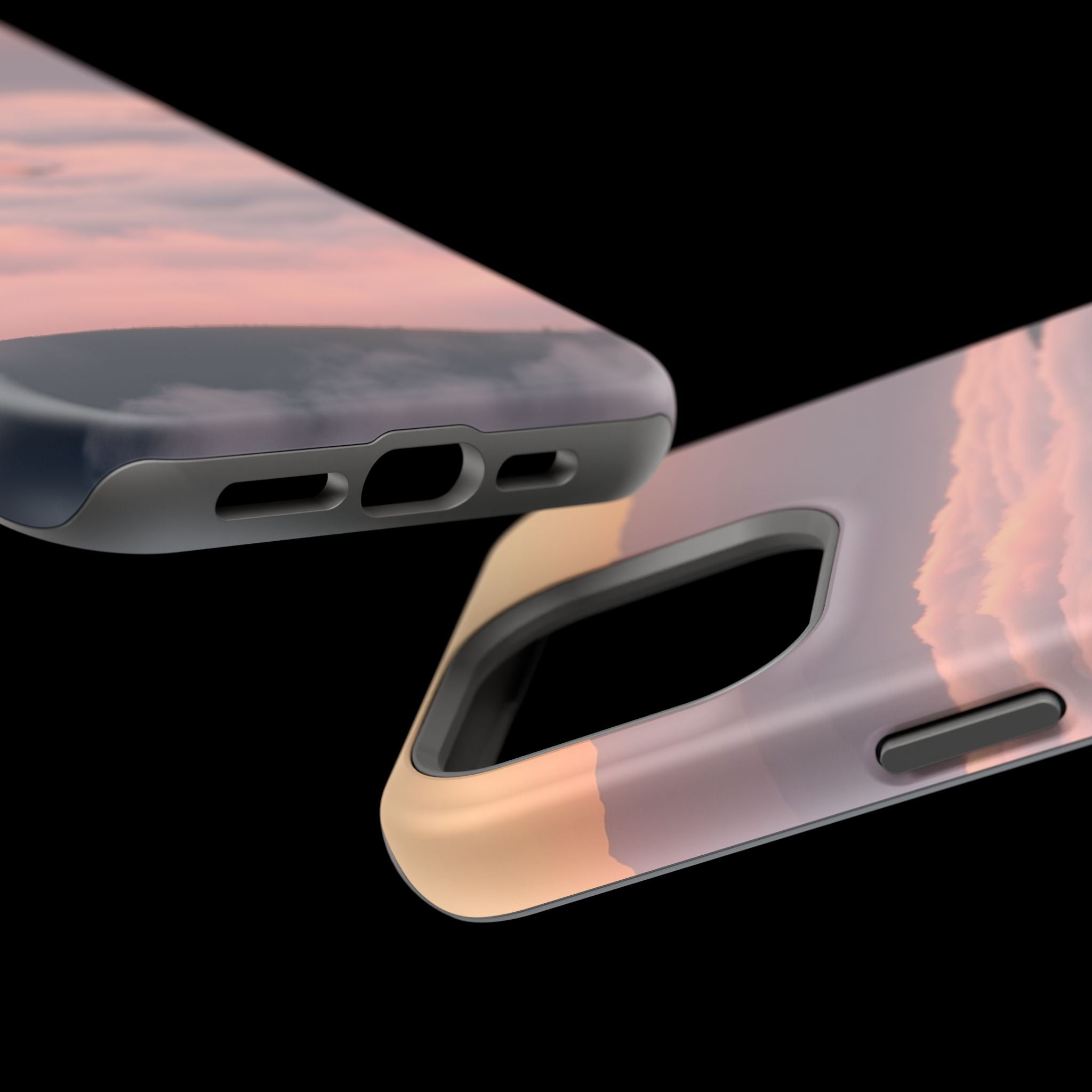 iPhone Fog Rolling Over Hills Grunge Distressed Soft iPhone Finish · iPhone Case