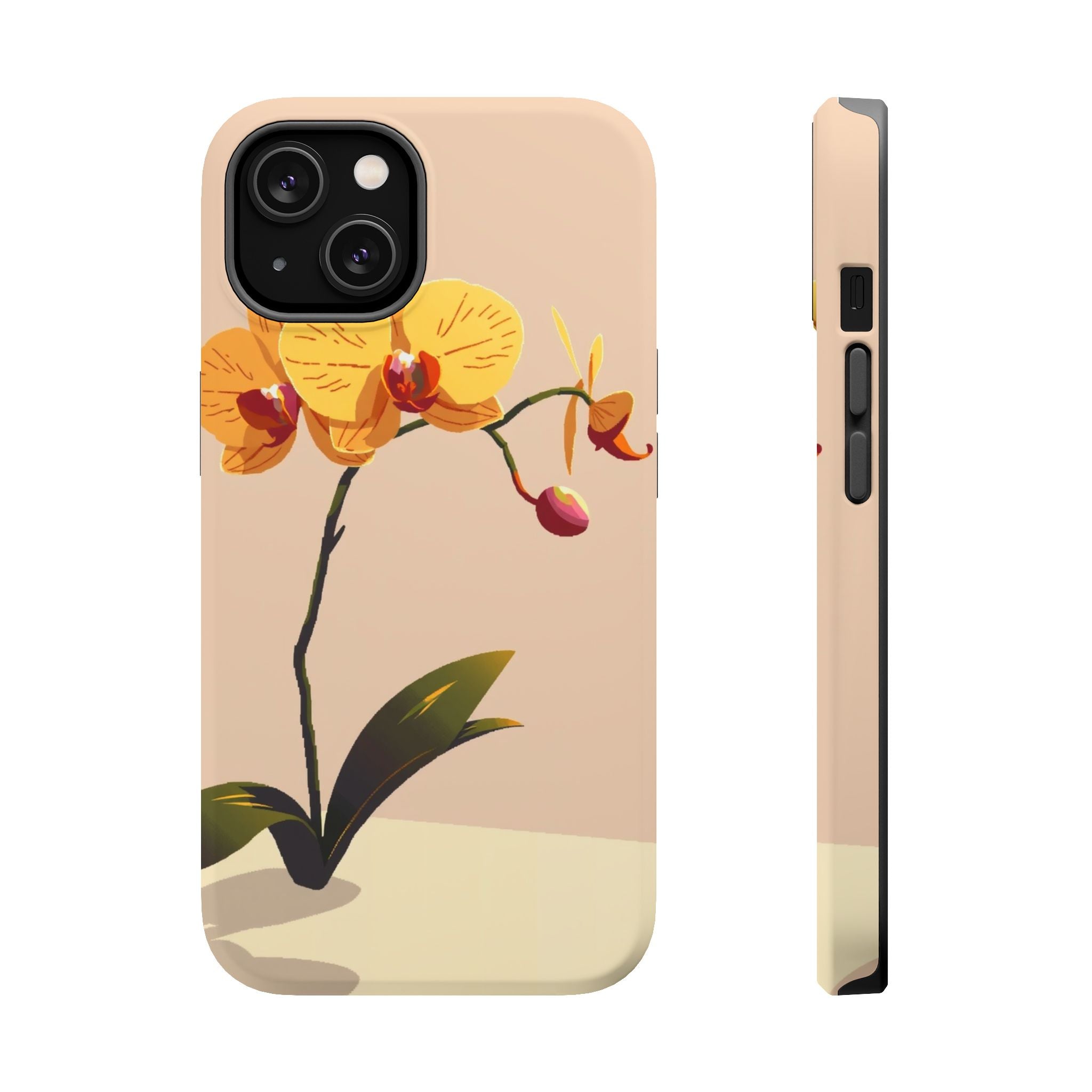 iPhone Orchid Study Pixel Art -Bit Bold Modern Everyday Snap Case · iPhone Case