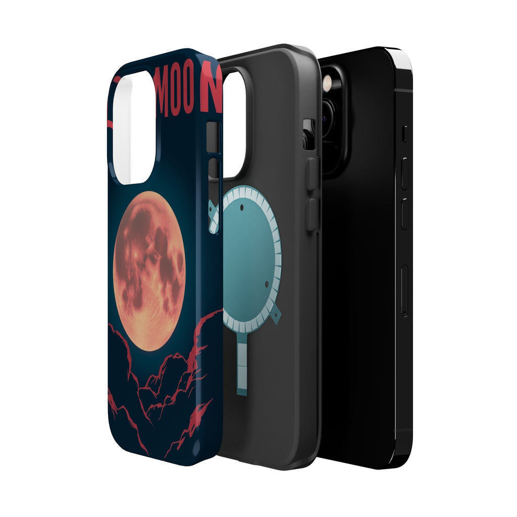iPhone Blood Moon Rise Vintage Retro Poster Slim Everyday Designer Case · iPhone