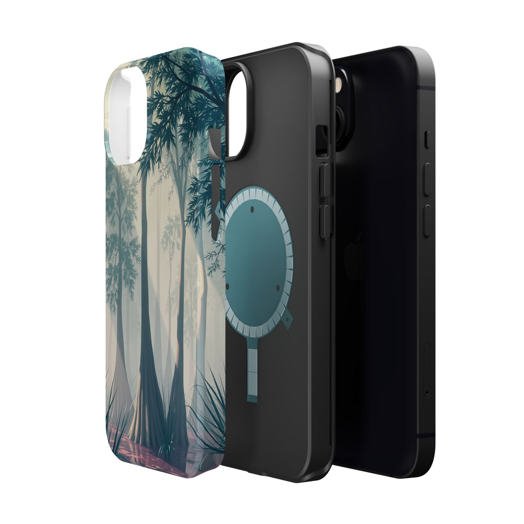 iPhone Mint And Blush Cypress Swamp Slim Everyday Designer Case · iPhone Case