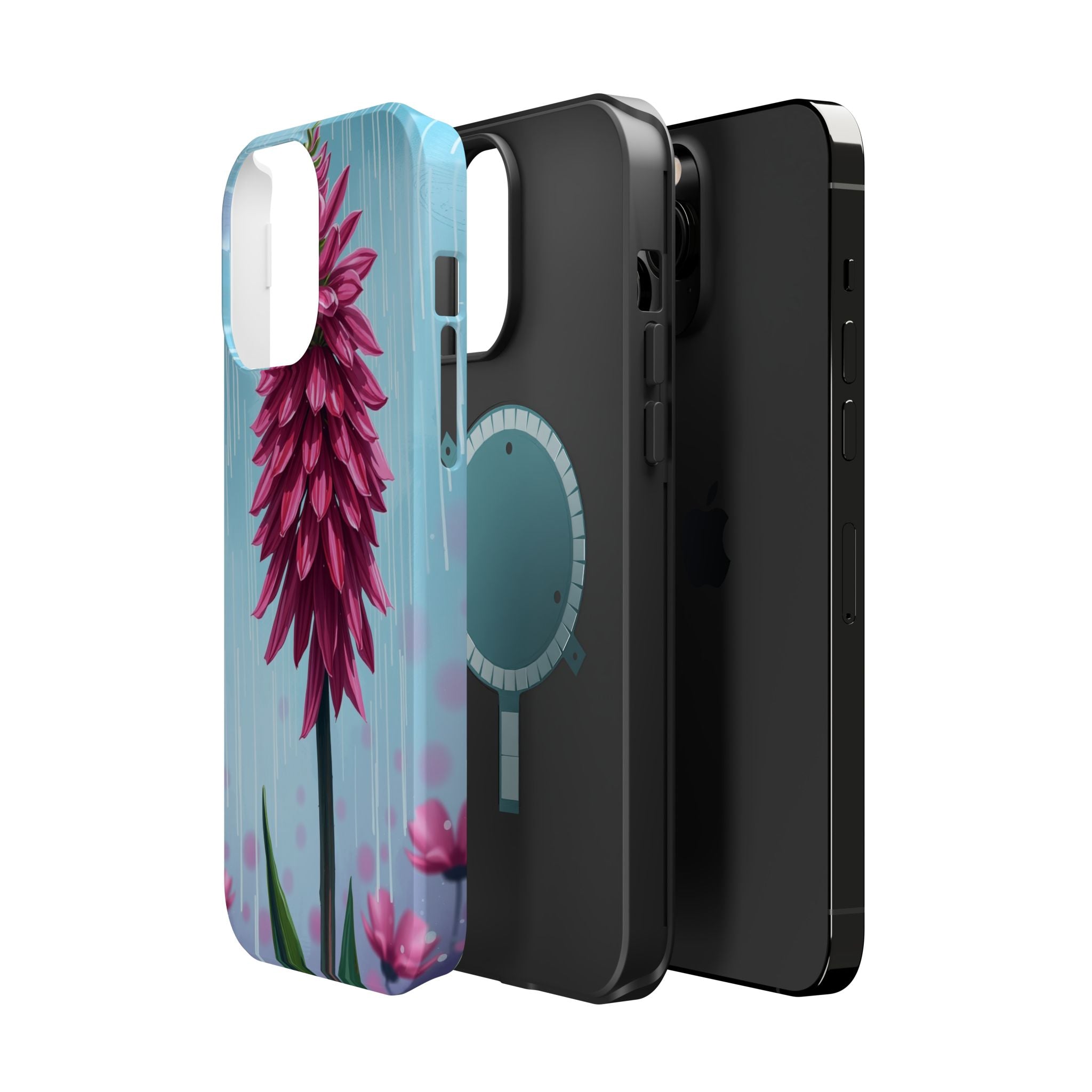 iPhone Cyan And Magenta Spring Shower Bloom Slim iPhone Everyday · iPhone Case