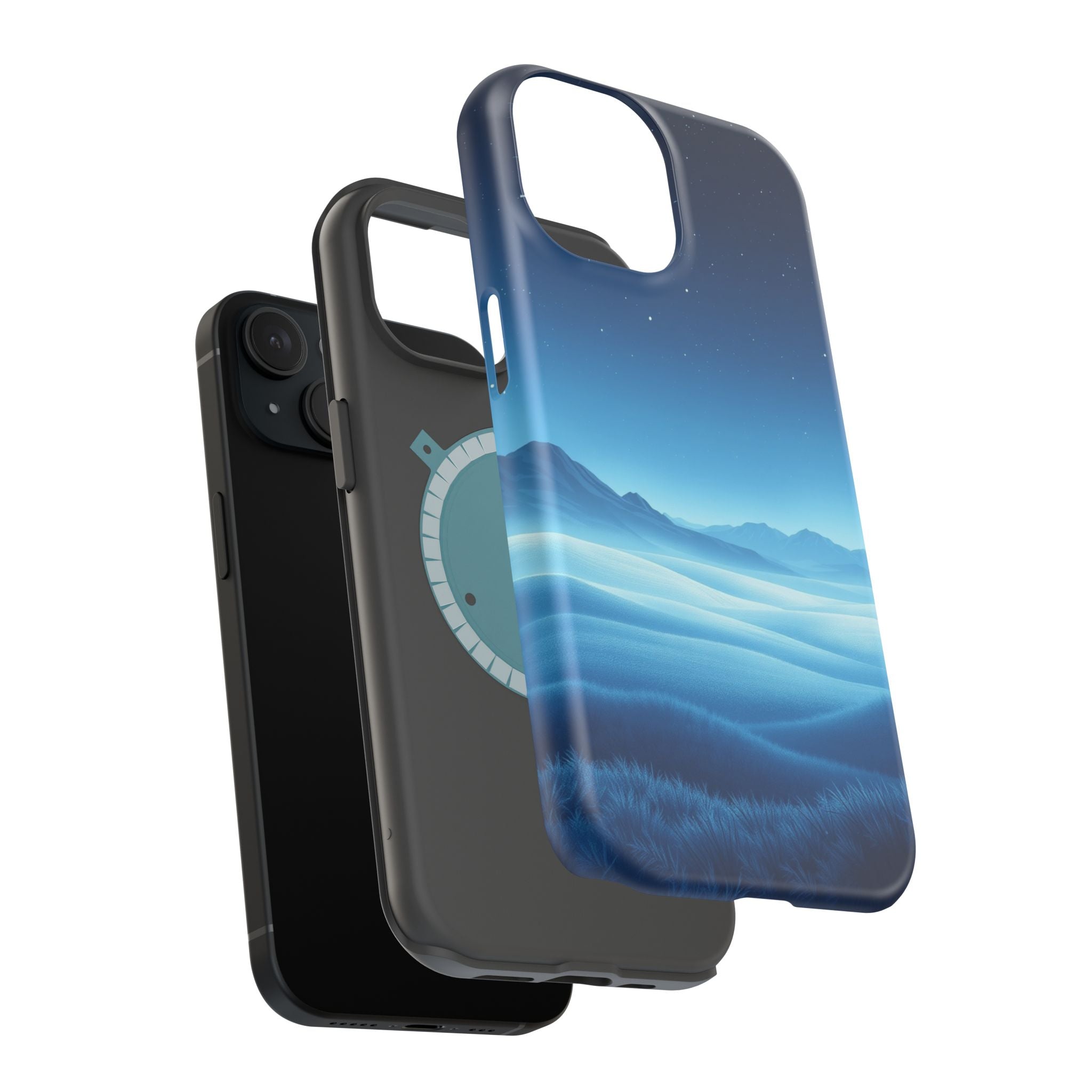 iPhone Midnight Blue And Silver Tundra Expanse Clean iPhone 17 Minimal · iPhone