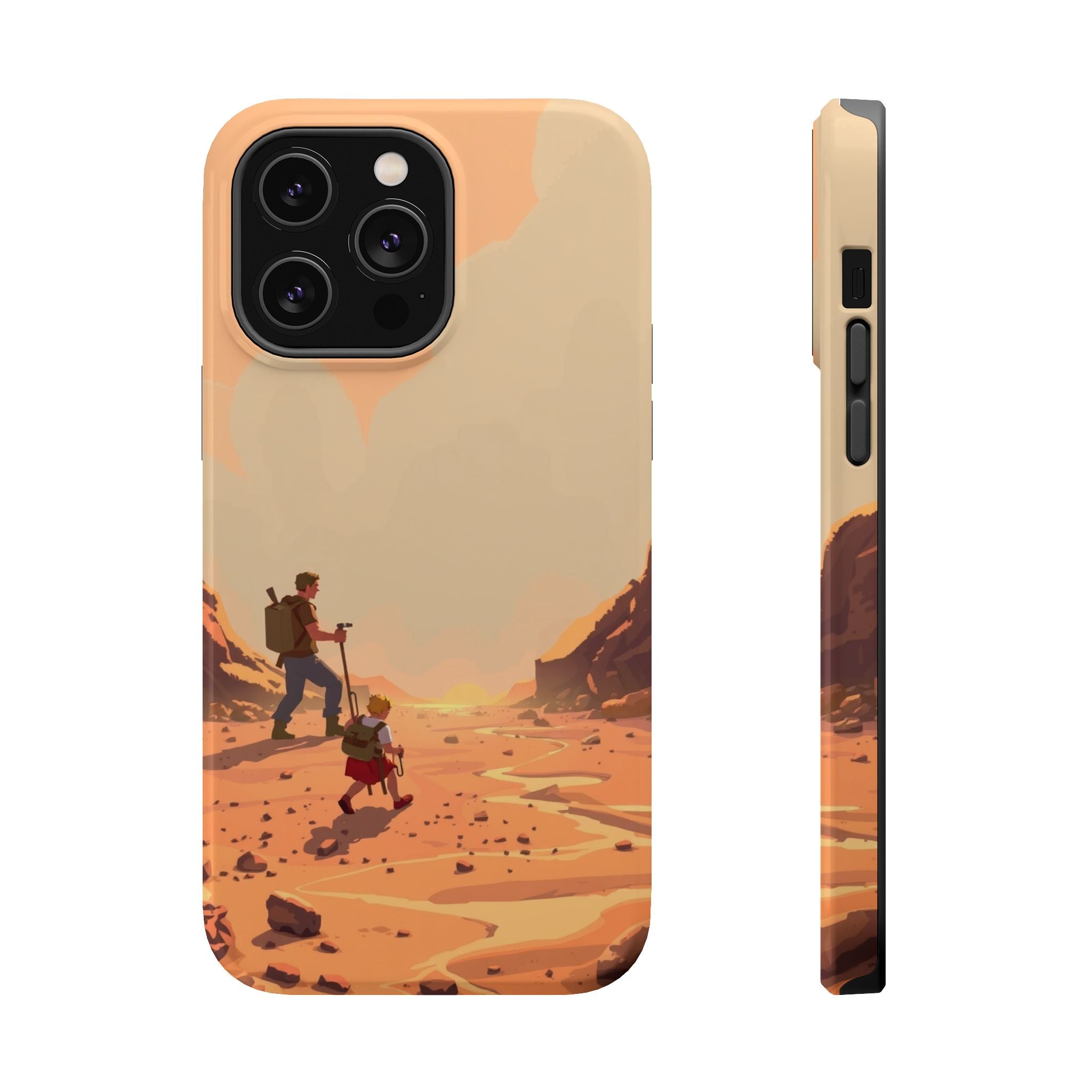 iPhone Burnt Orange And Sand Barely Surviving Slim Everyday Designer Case · iPho