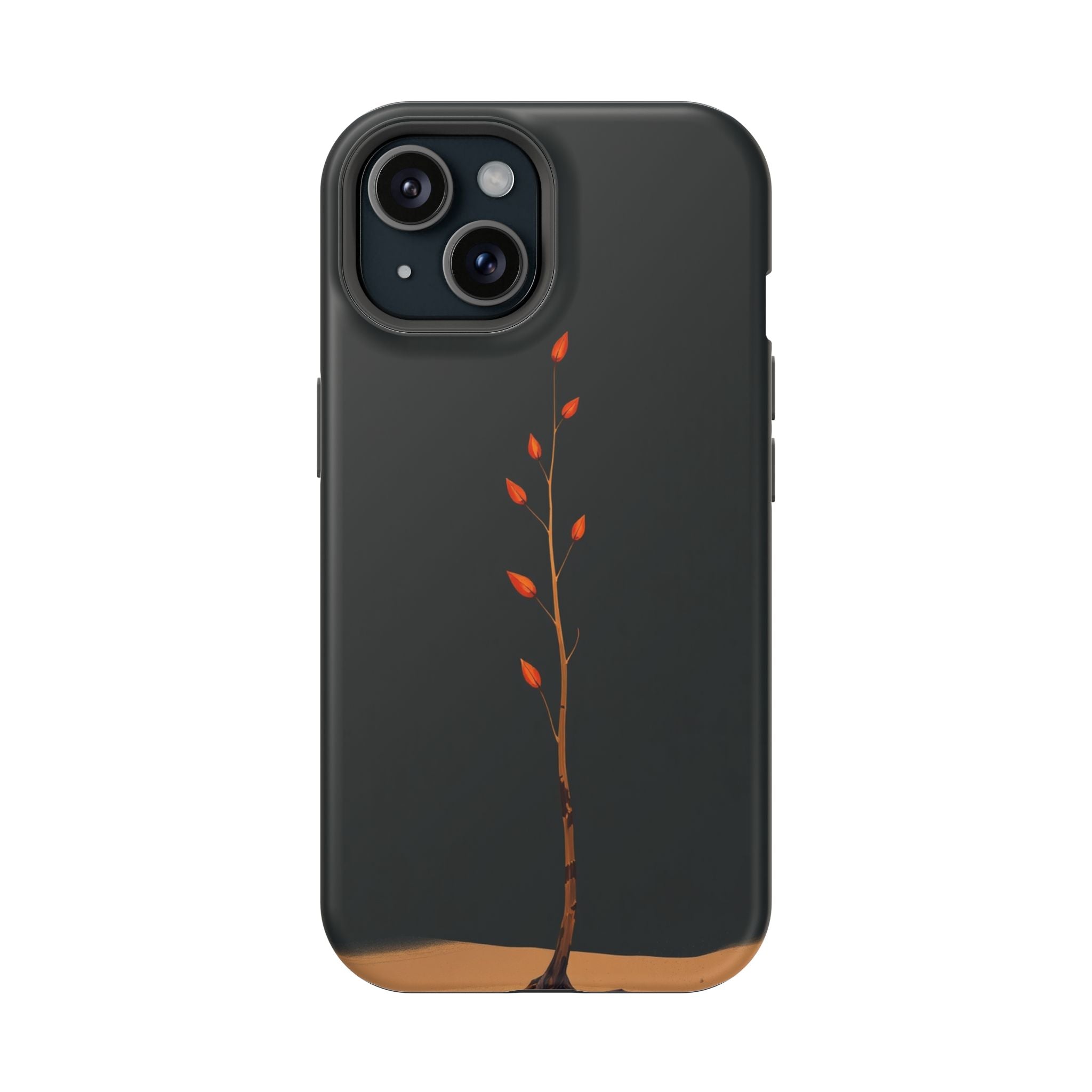 iPhone Burnt Orange And Sand Minimalist Stem Slim iPhone Everyday · iPhone Case