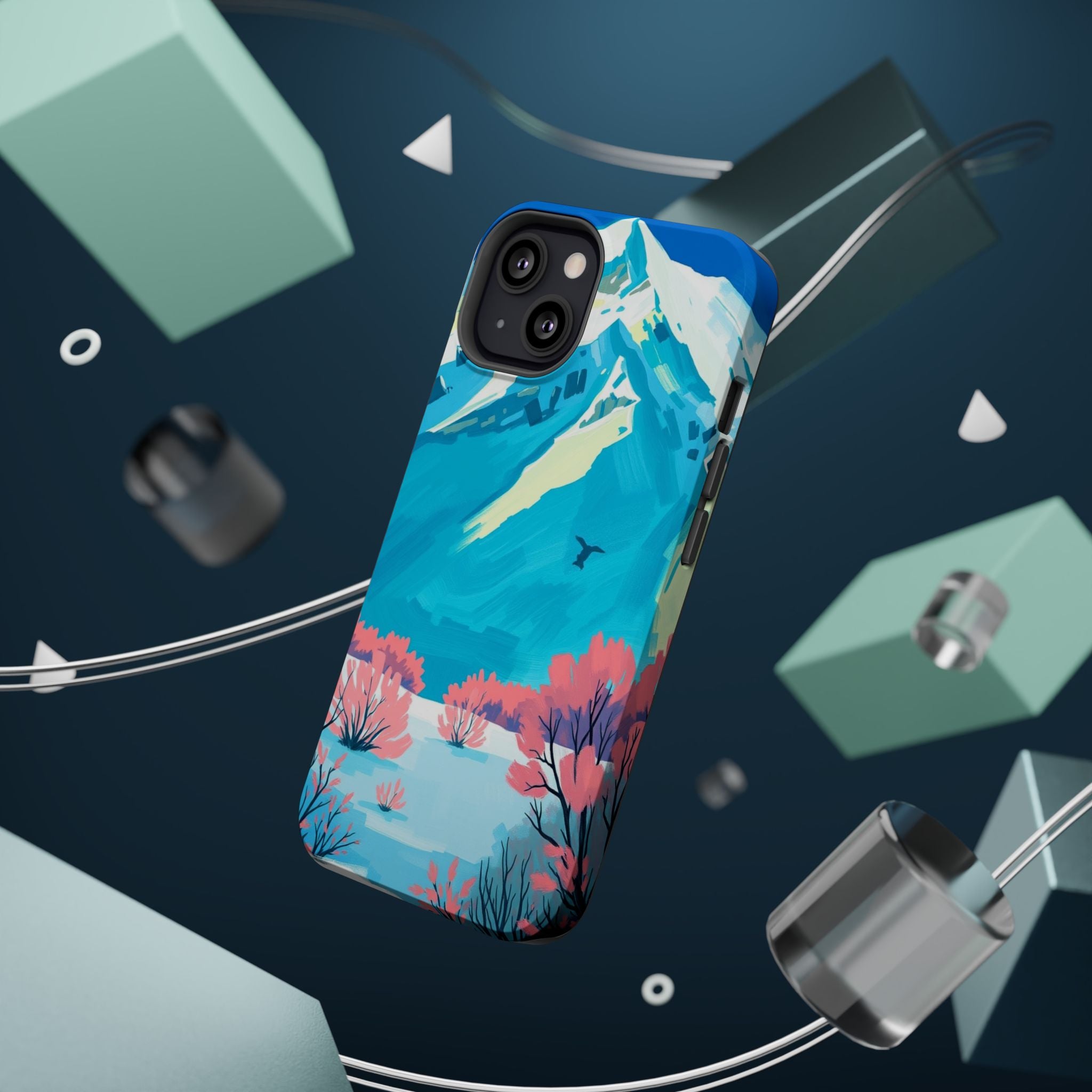 iPhone Snow Field Electric Art Slim Everyday Designer Case · iPhone Case