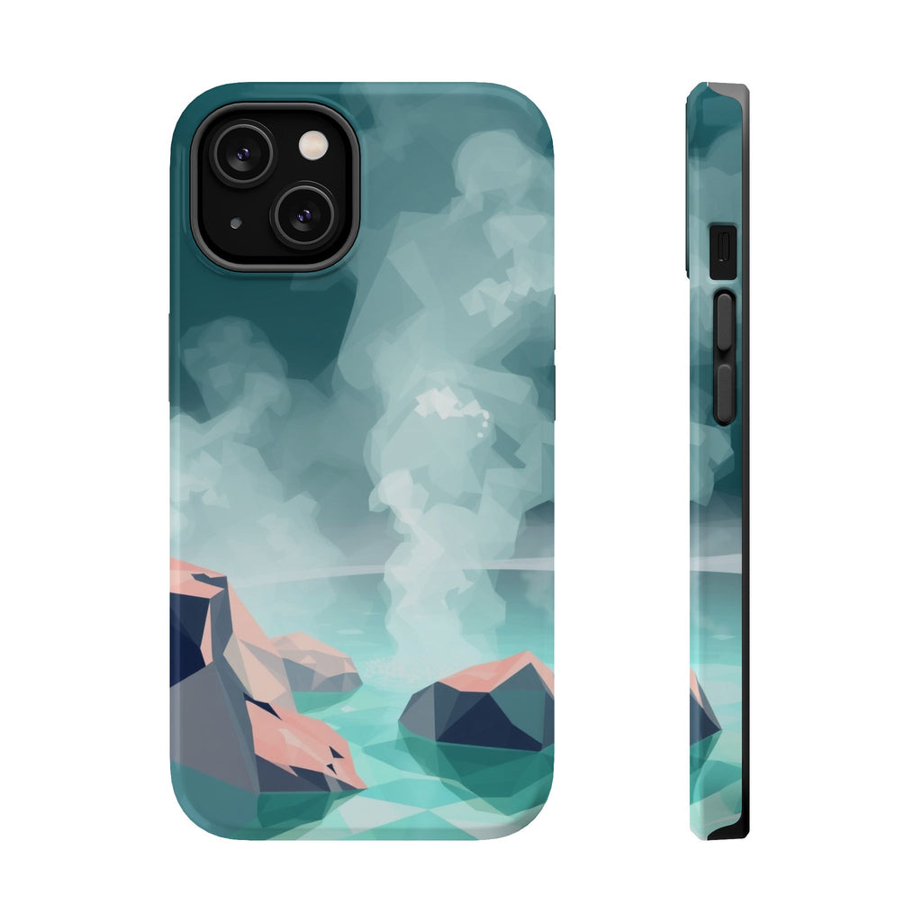 iPhone Mint And Blush Hot Spring Steam Slim Everyday iPhone 10 Designer · iPhone