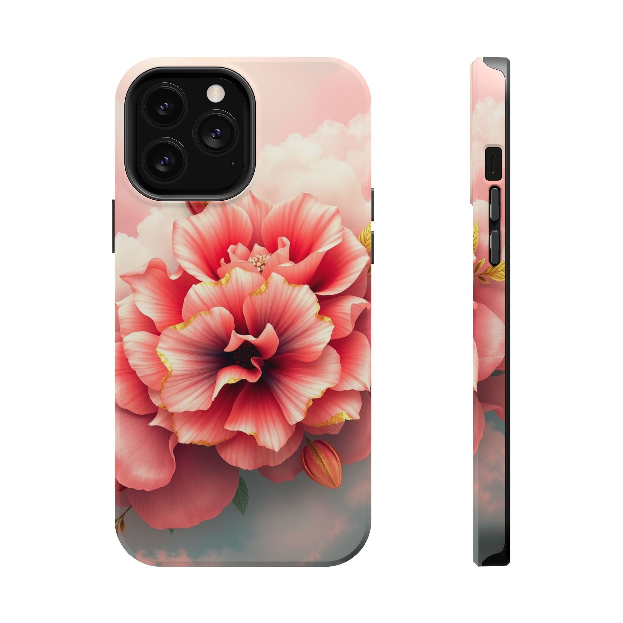 iPhone Pastel Floral Cloud Gold Foil Luxury Slim iPhone Everyday · iPhone Case