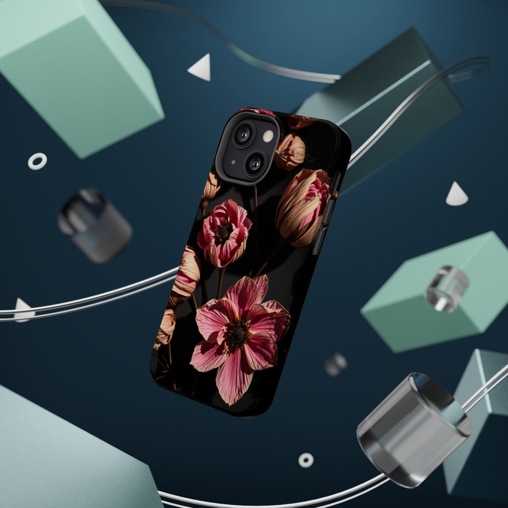 iPhone Dried Flower Flat Lay Electric Art Slim Snap Case · iPhone Case