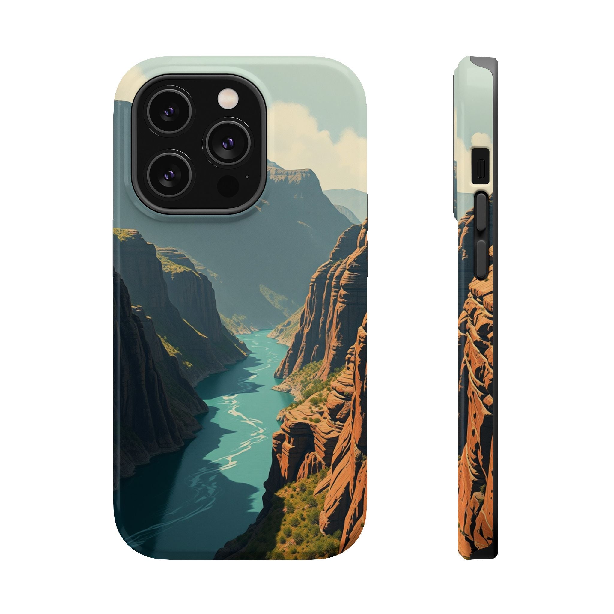 iPhone Charcoal And Copper River Canyon Slim Everyday iPhone 19 · iPhone Case