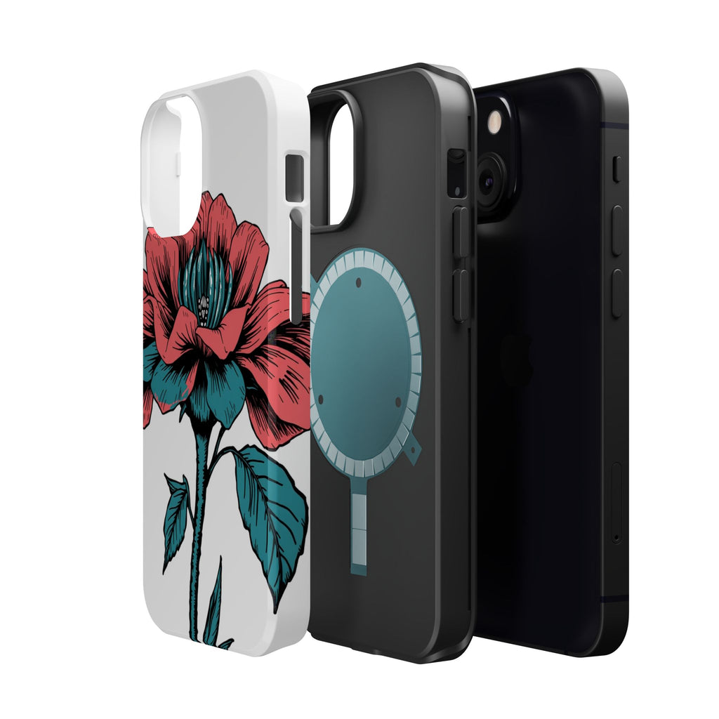 iPhone Garden Party Bloom Dark Gothic Ink Slim Snap Case · iPhone Case