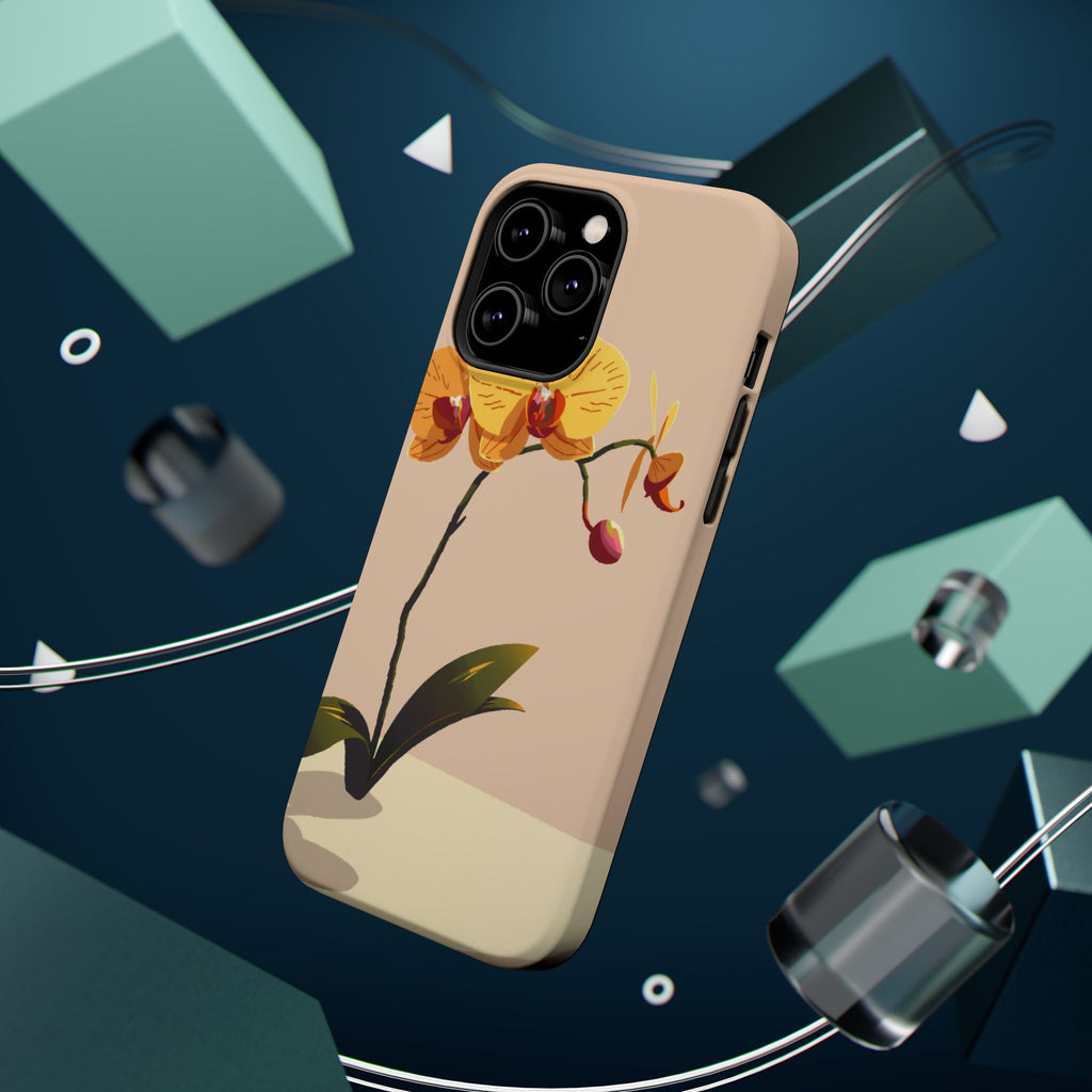 iPhone Orchid Study Pixel Art -Bit Bold Modern Everyday Snap Case · iPhone Case