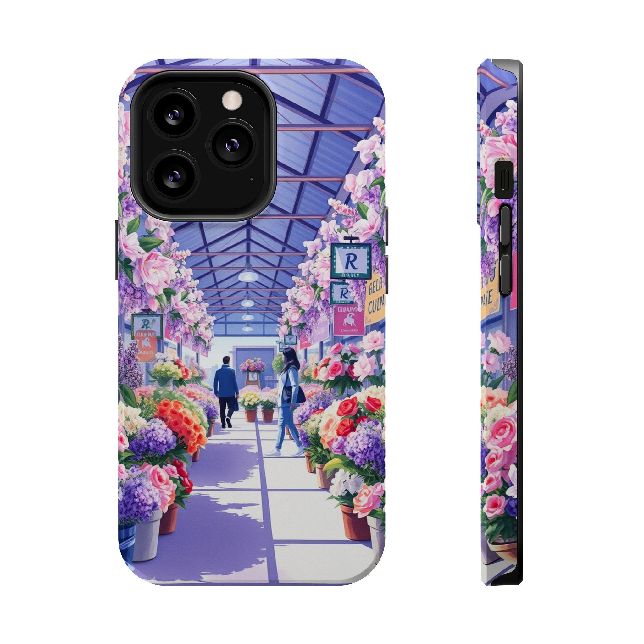 iPhone Flower Market Cinematic Art Clean Minimal Snap Cas Slim Snap Case · iPhon