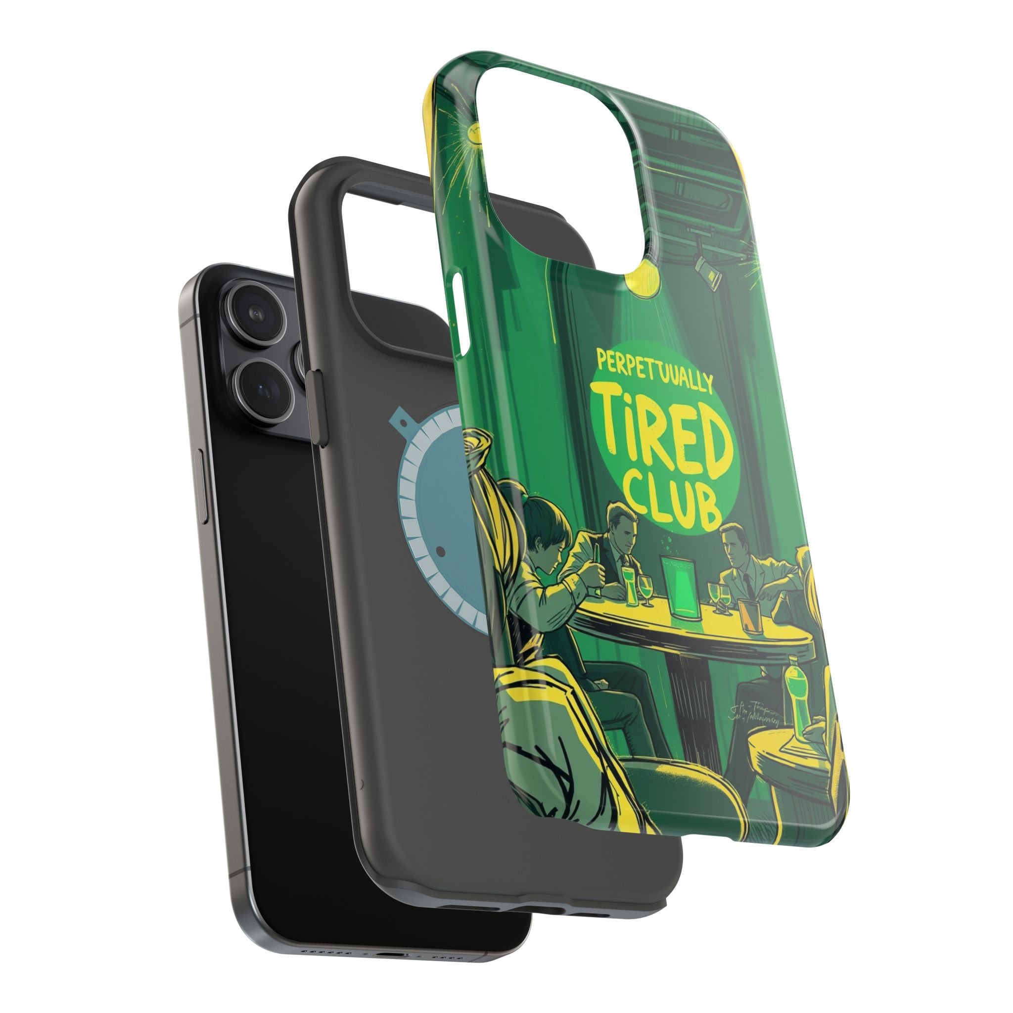 iPhone Radiant Perpetually Tired Club Design Slim Everyday Designer Case · iPhon
