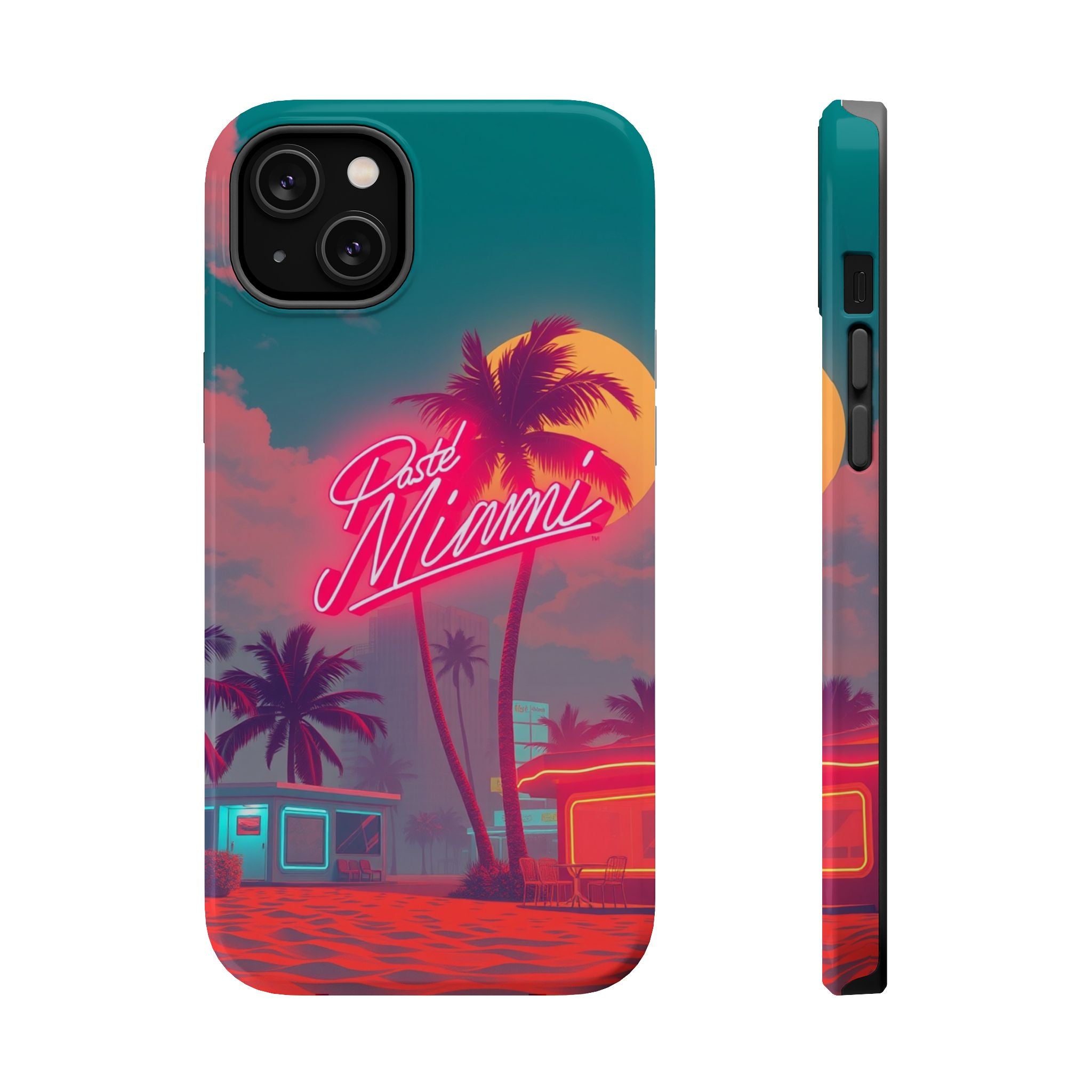 iPhone 1980s Pastel Miami Enchanted Art Slim Everyday Designer Case · iPhone Cas