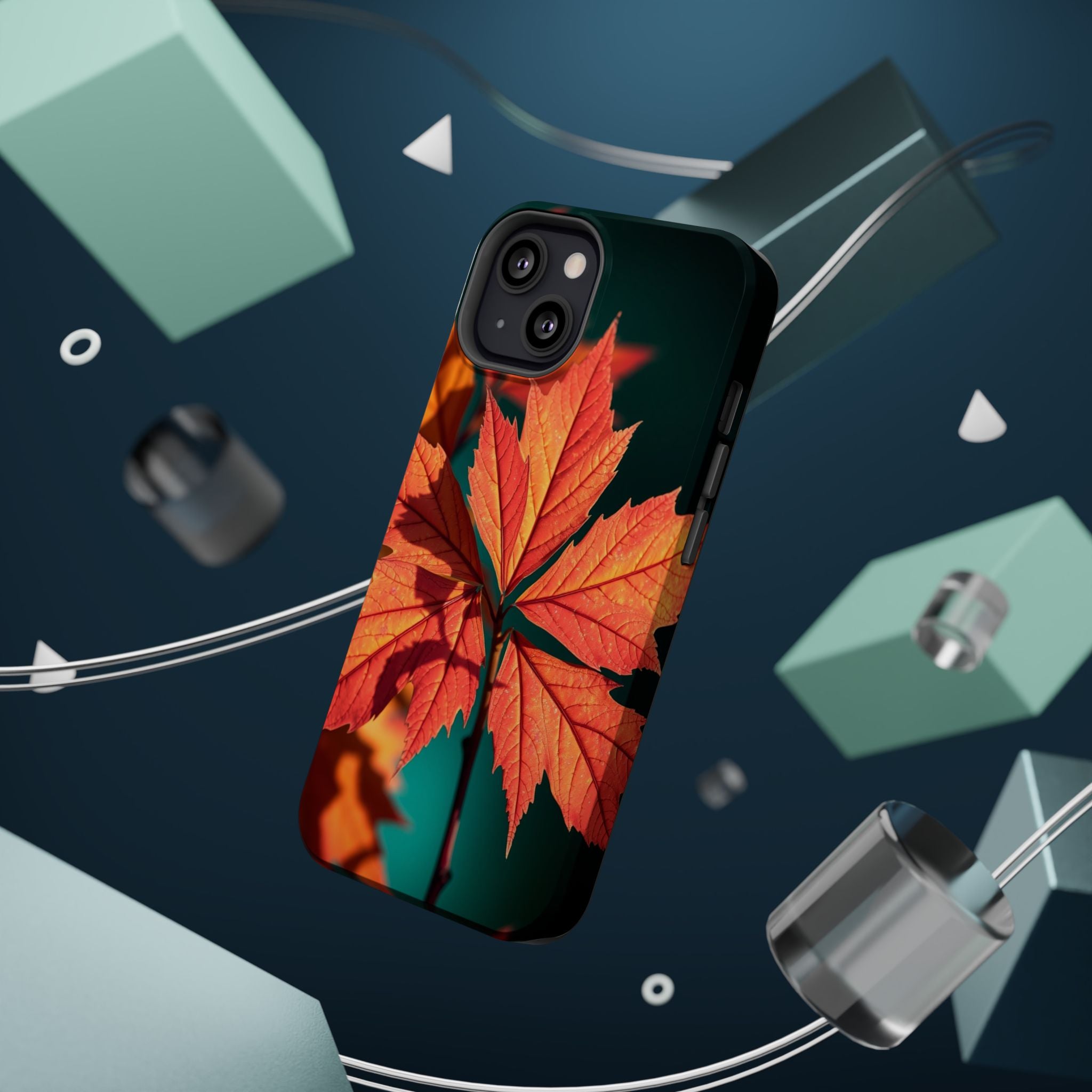 iPhone Autumn Maple Electric Art 15 Slim Everyday Designer Case · iPhone Case