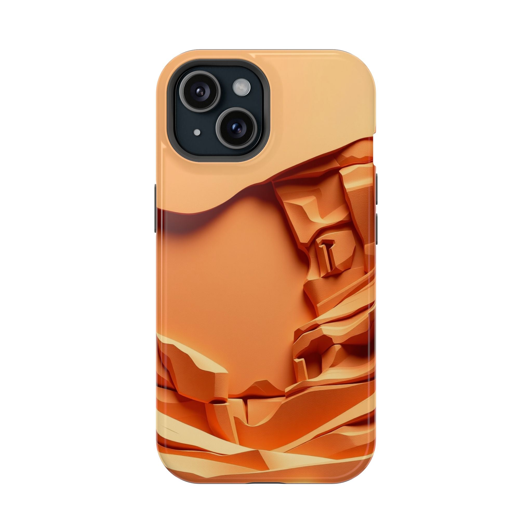 iPhone Burnt Orange And Sand Canyon Wall Slim Everyday iPhone 12 · iPhone Case