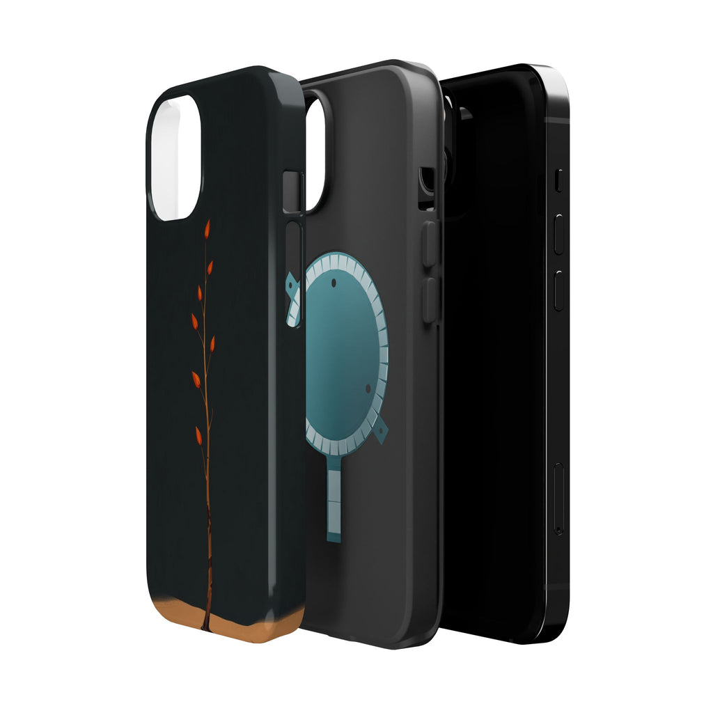 iPhone Burnt Orange And Sand Minimalist Stem Slim iPhone Everyday · iPhone Case