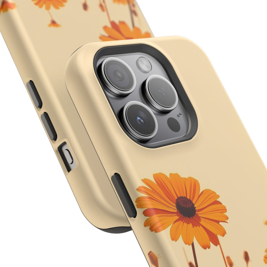 iPhone Wildflower Field Minimalist Line Art Slim Everyday Designer Case · iPhone