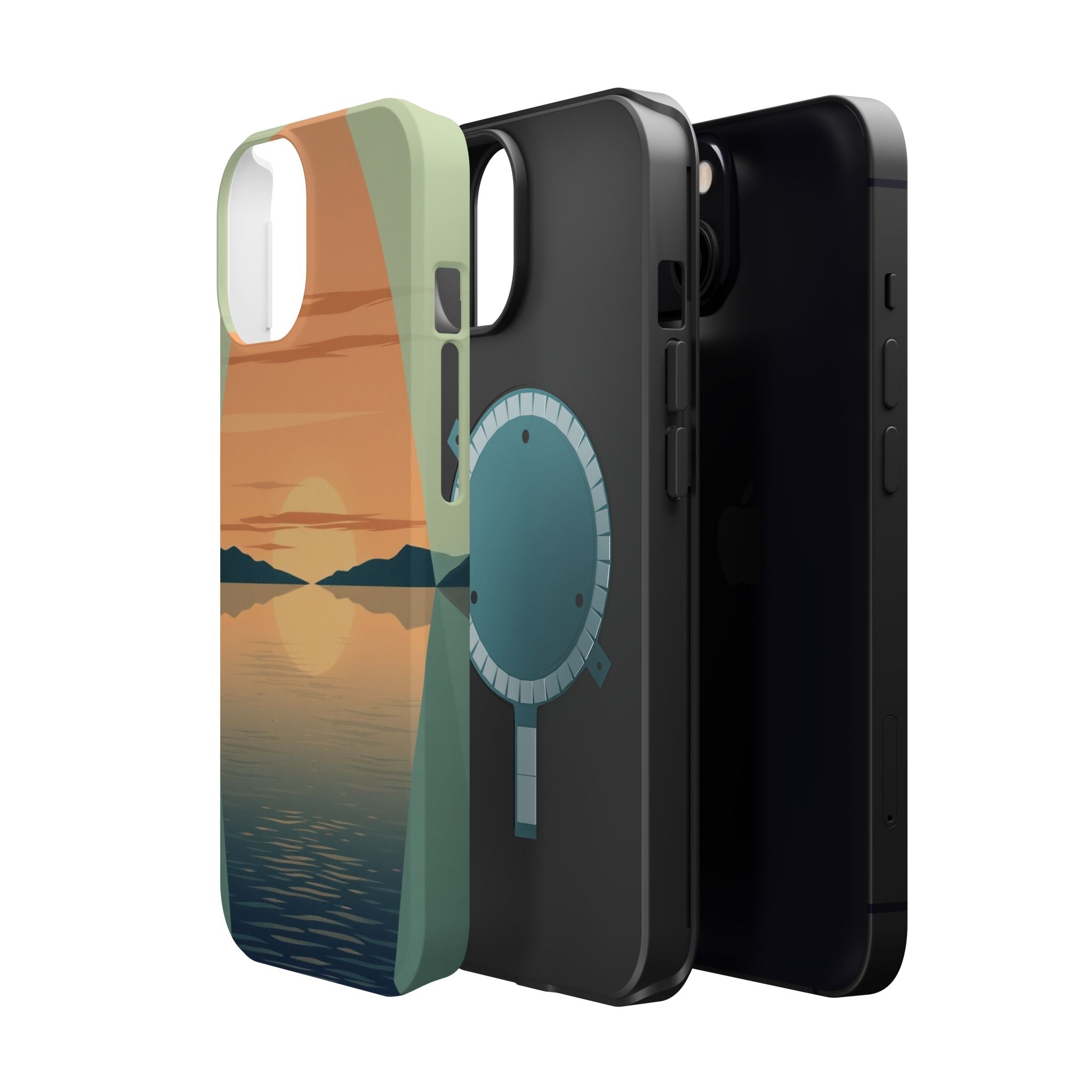 iPhone Sage And Ivory Lake at Twilight Slim Everyday Designer Case · iPhone Case