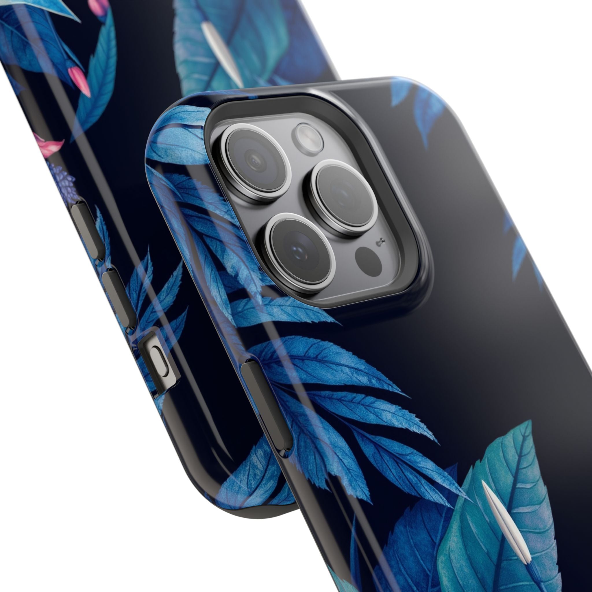 iPhone Serene Jungle Floral Design Clean Minimal Snap Cas Slim Snap Case · iPhon
