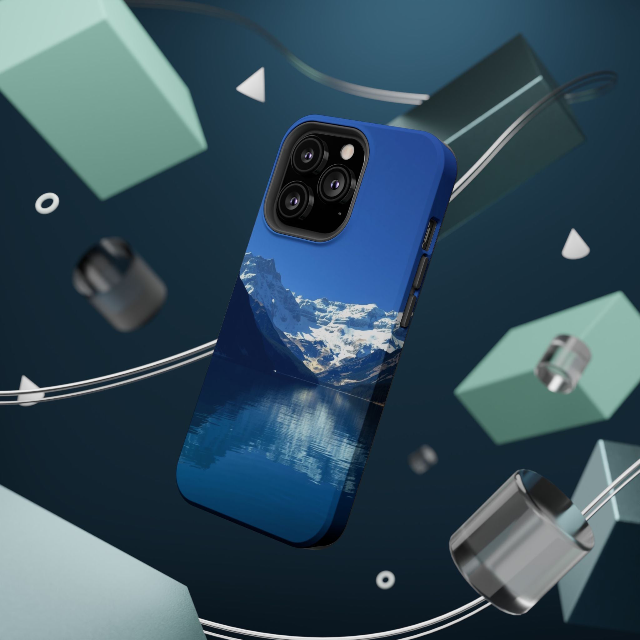 iPhone Glacier Lake Cinematic Art Bold Modern Everyday Snap Case · iPhone Case
