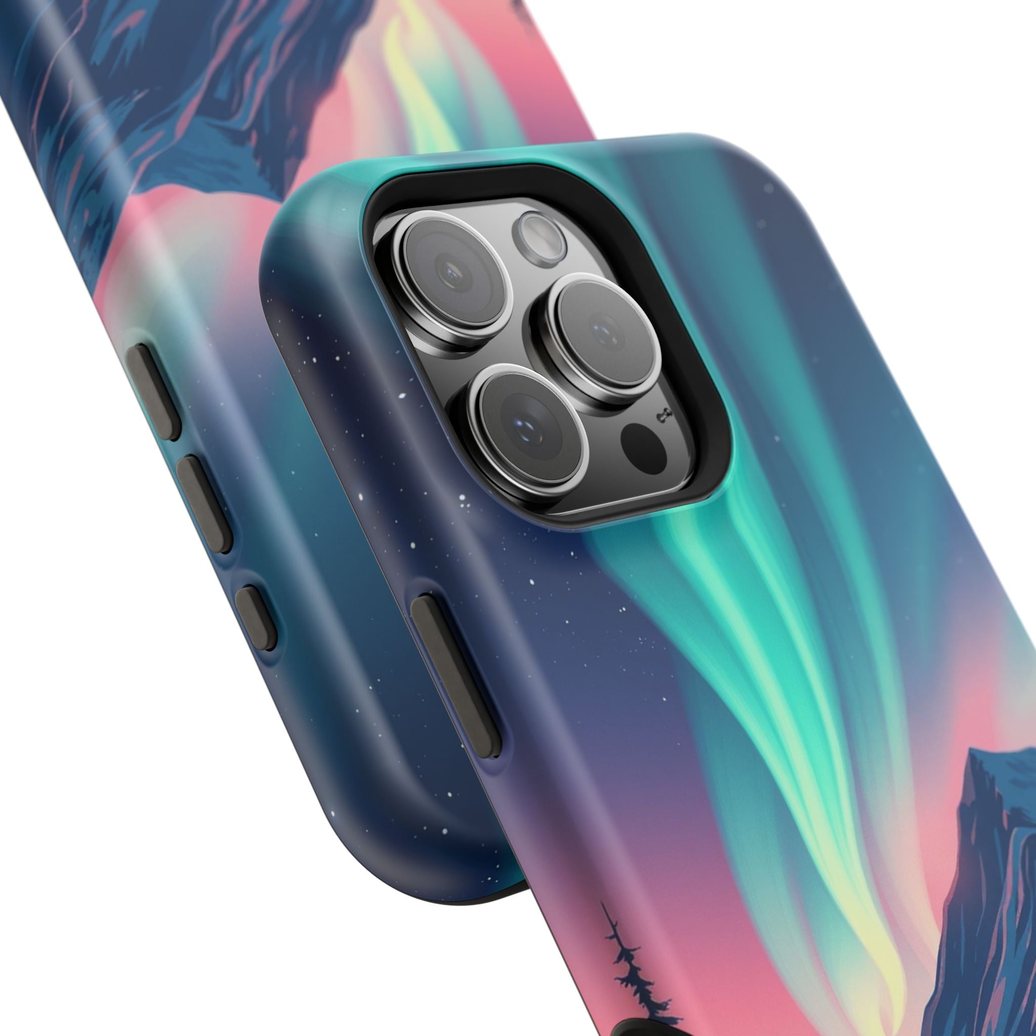 iPhone Mint And Blush Northern Lights Slim Everyday iPhone 18 Designer · iPhone
