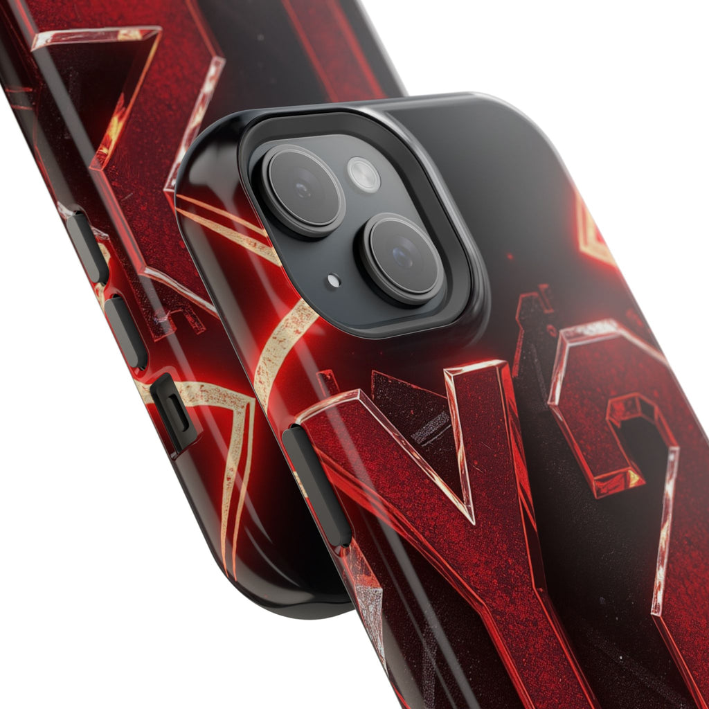 iPhone Y2K Holographic Bold Art Slim Everyday Designer Case · iPhone Case