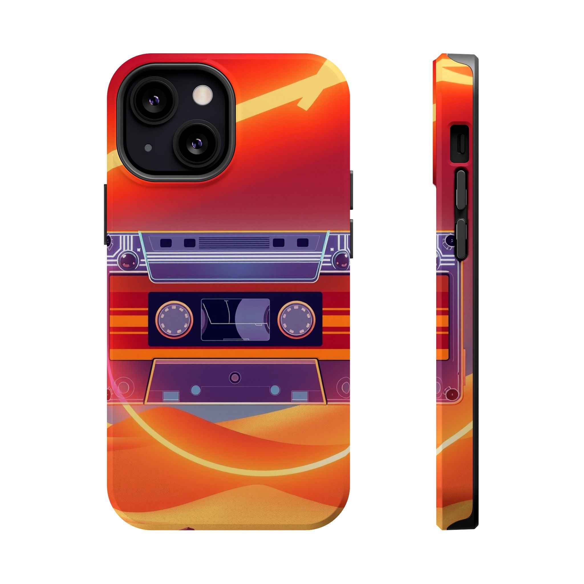 iPhone Cassette Tape Rewind Bold Art Slim Everyday Designer Case · iPhone Case