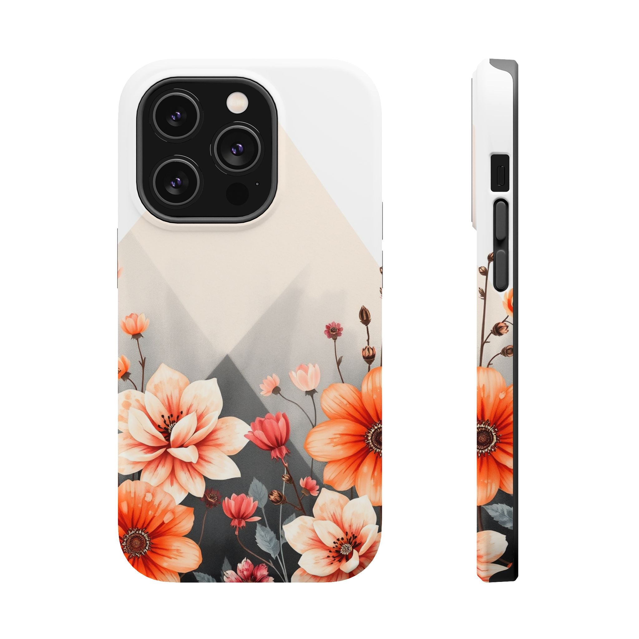 iPhone Floral Geometric Vibrant Design Slim Snap Case · iPhone Case