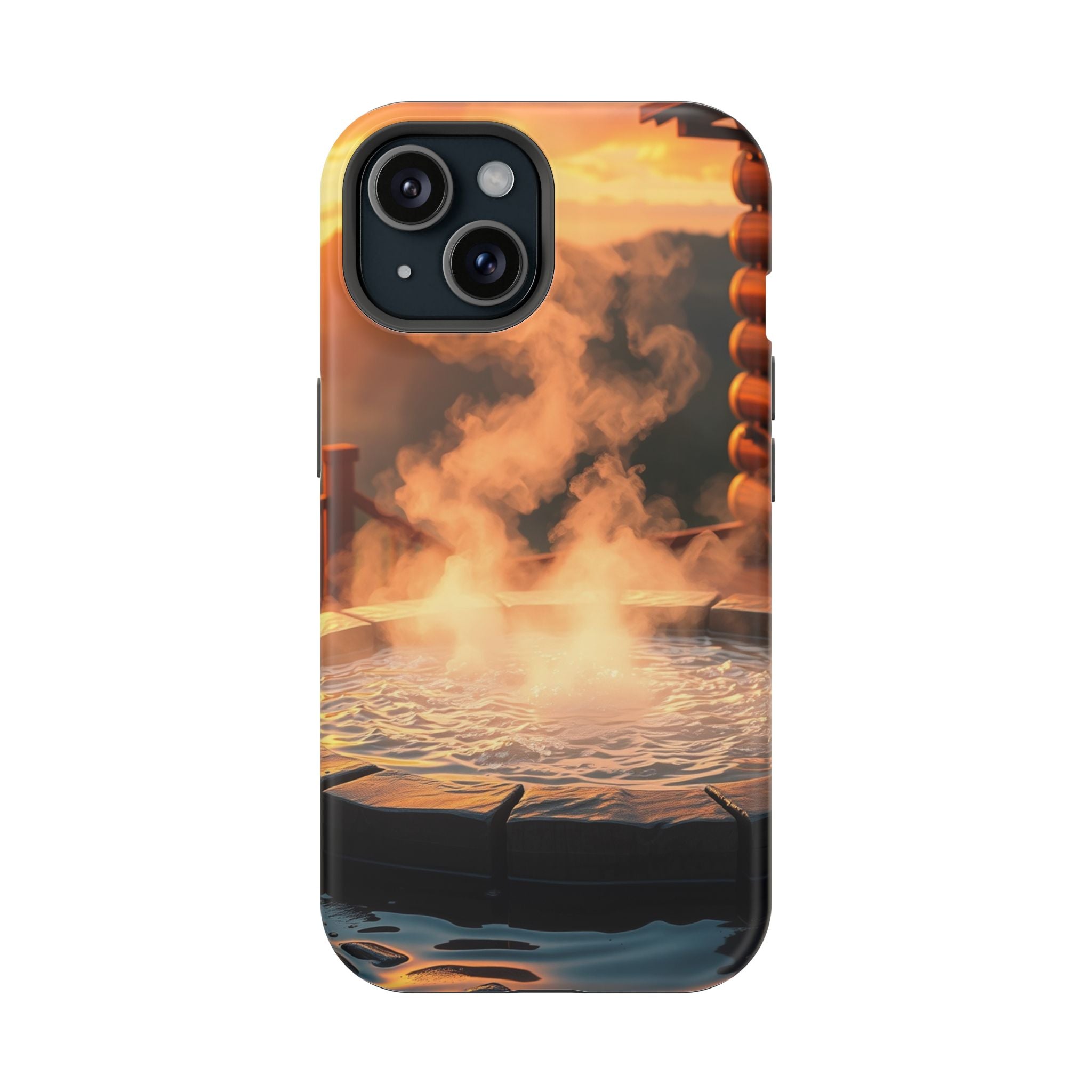 iPhone Hot Spring Steam Enchanted Art Slim Everyday Designer Case · iPhone Case