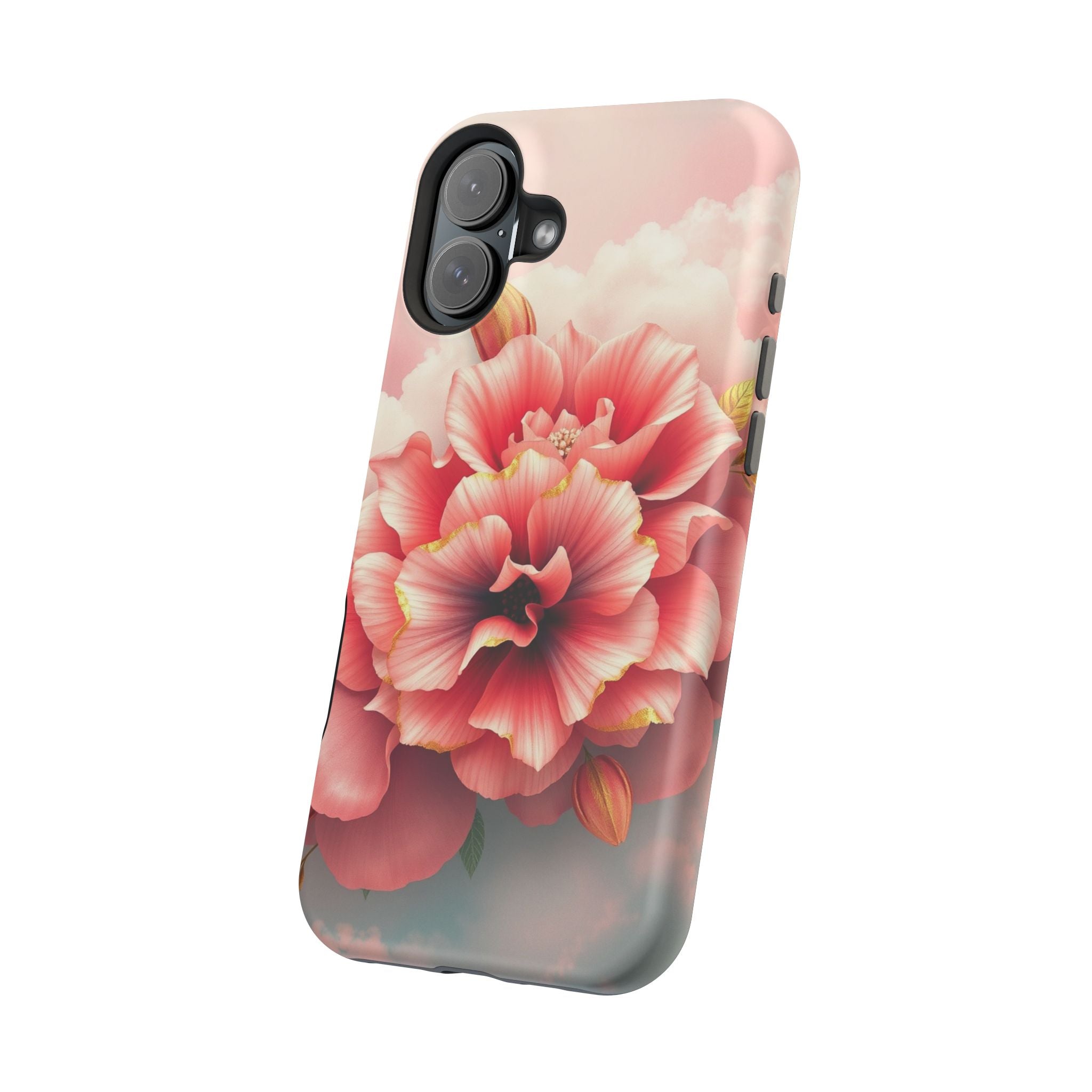 iPhone Pastel Floral Cloud Gold Foil Luxury Slim iPhone Everyday · iPhone Case