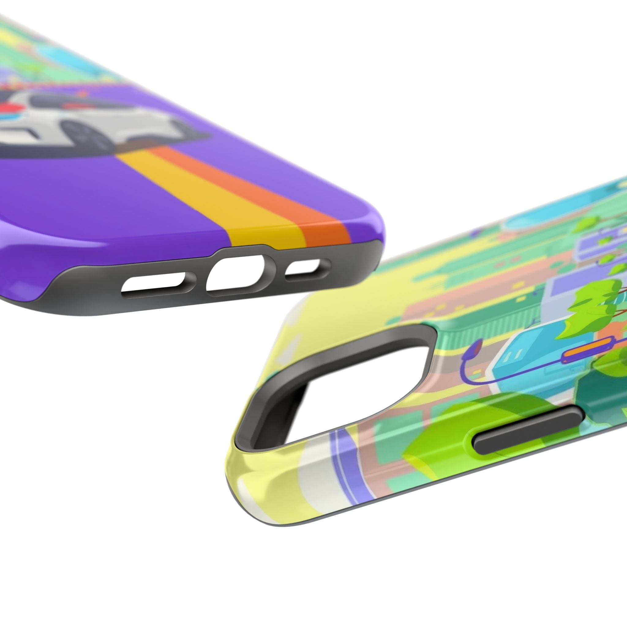 iPhone Electric Car Future Kids Fun Phone Case Gift Slim Snap Case · iPhone Case