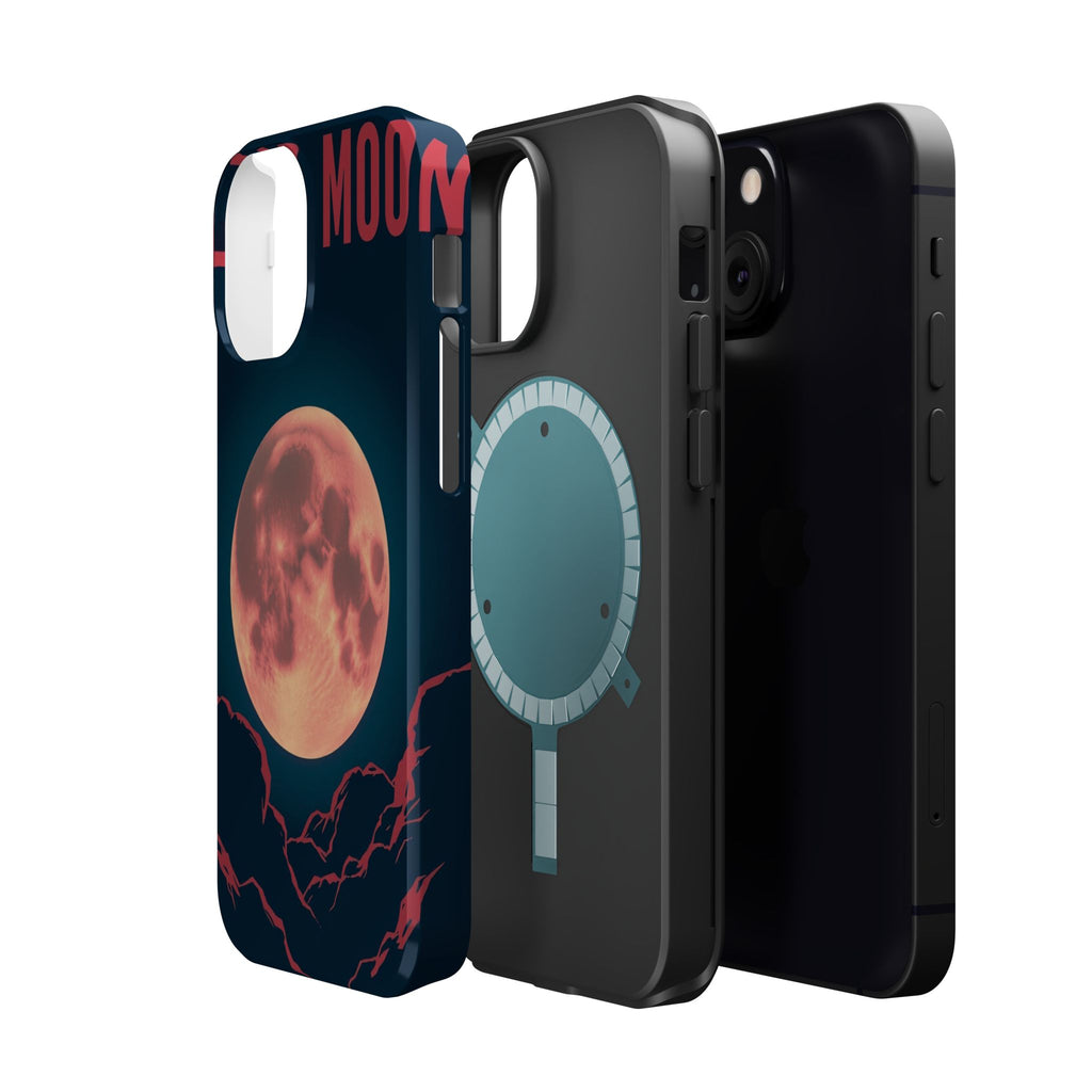 iPhone Blood Moon Rise Vintage Retro Poster Slim Everyday Designer Case · iPhone