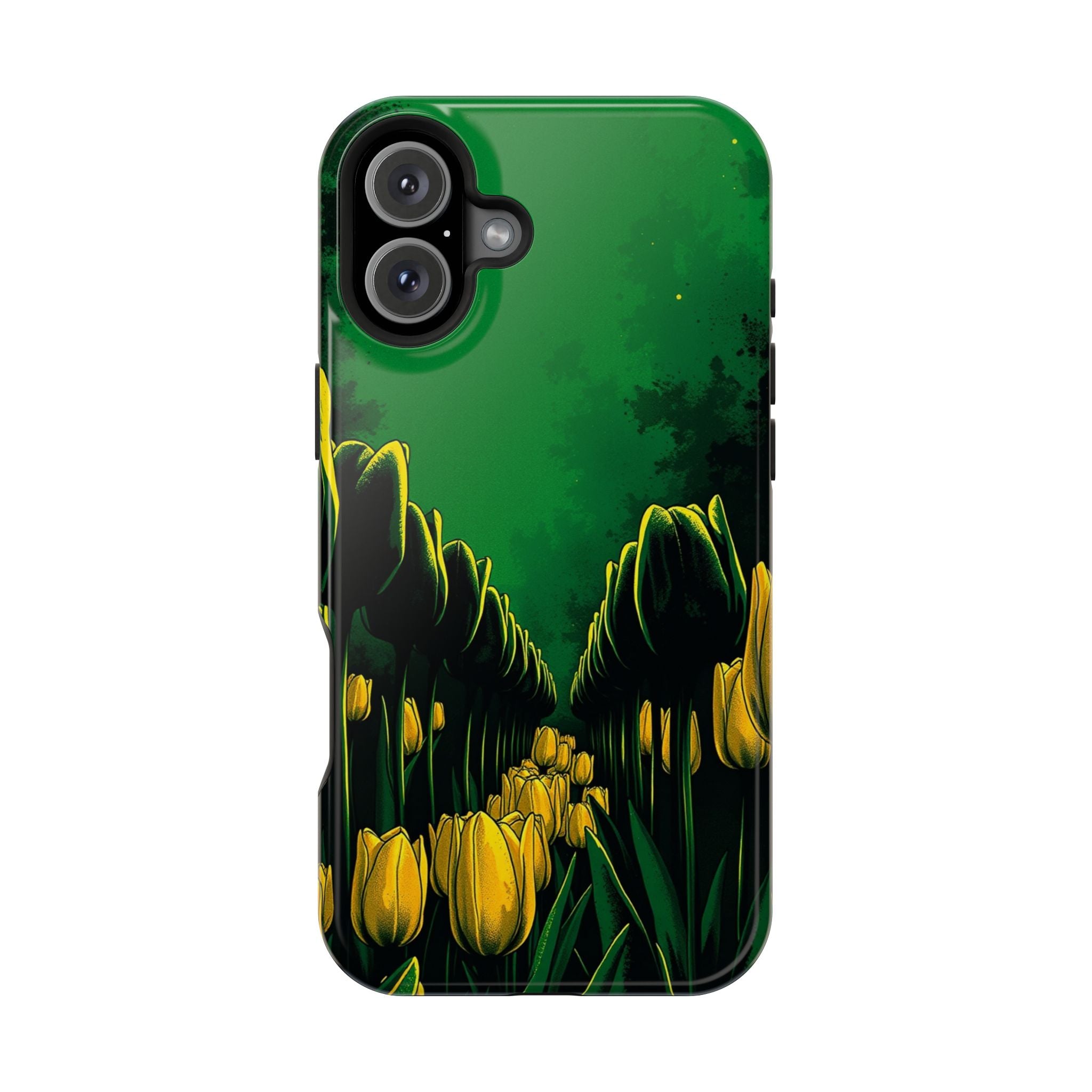 iPhone Tulip Row Emerald Green And Gold Slim Snap Case · iPhone Case