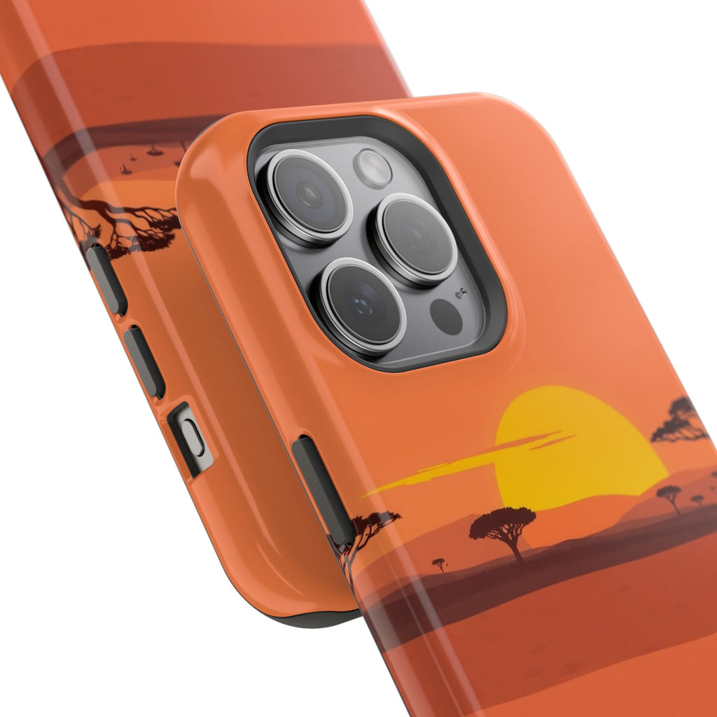 iPhone Sunset Amber And Peach Savanna Horizon Slim iPhone Everyday · iPhone Case