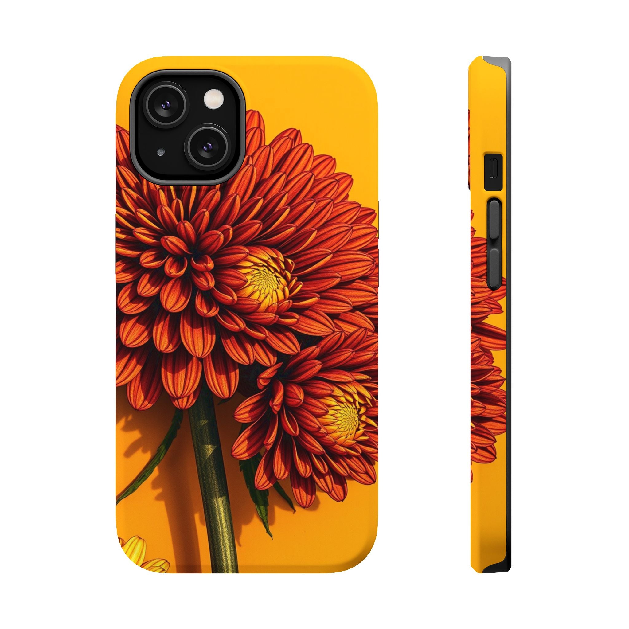 iPhone Mustard And Rust Ranunculus Stack Slim Everyday iPhone 14 · iPhone Case