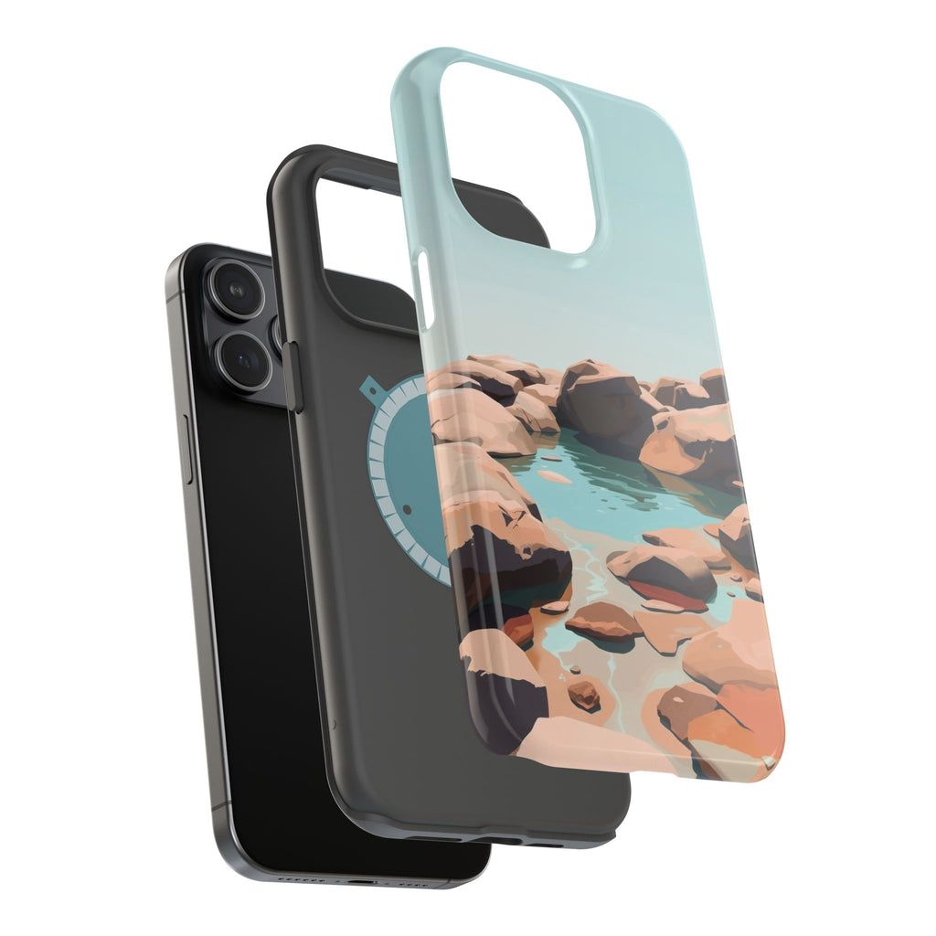 iPhone Tidal Pool Oil Painting Impressionist Slim iPhone Everyday · iPhone Case