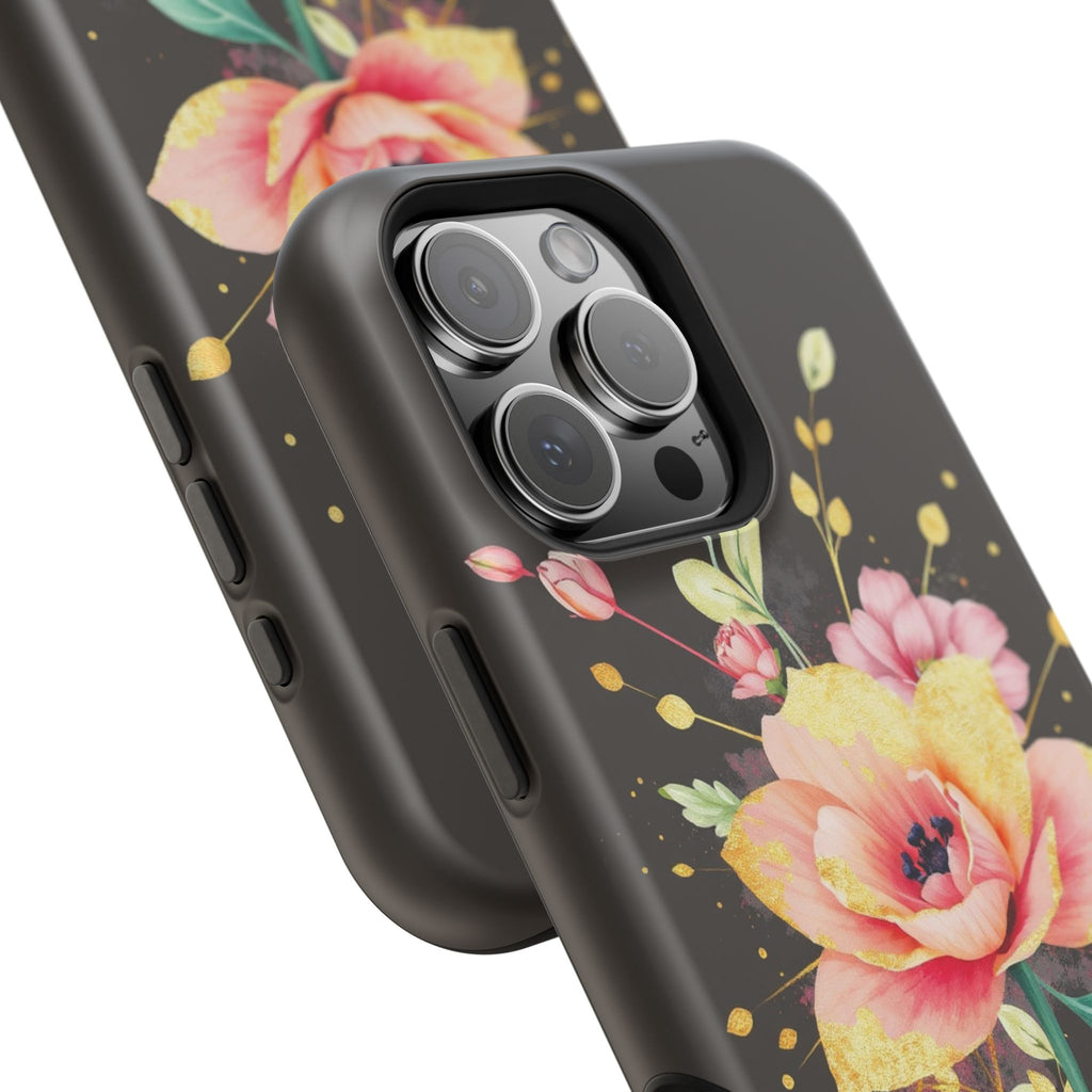 iPhone Earthy Floral Watercolor Splash Design Clean iPhone 14 Minimal · iPhone C