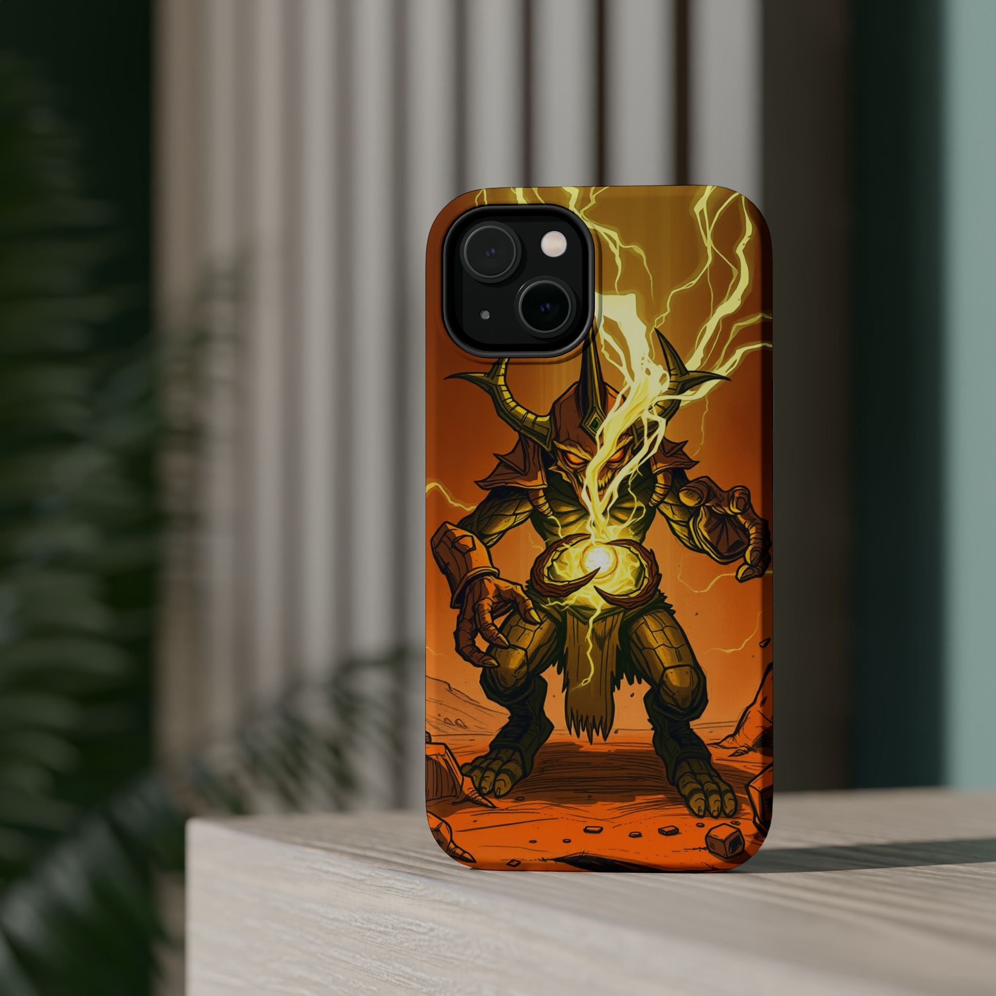 iPhone Burnt Orange And Sand Chaos Goblin Energy Clean Minimal Snap Case · iPhon