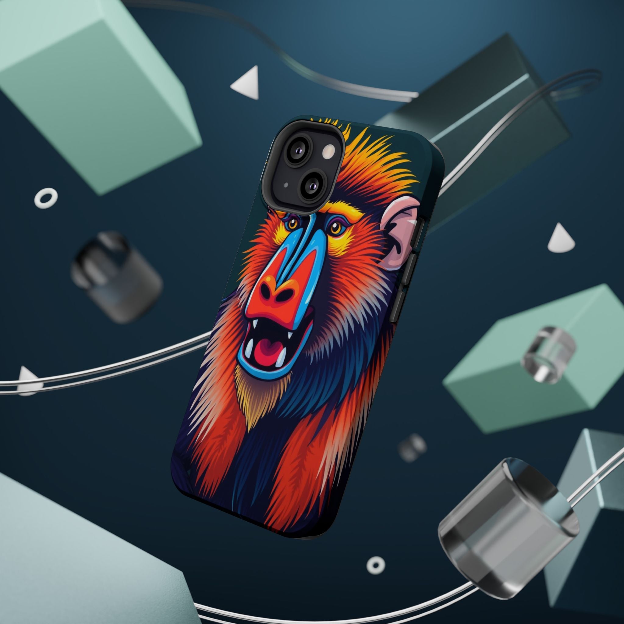 iPhone Mandrill Colorful Face Kids Fun iPhone Phone Case Gift Slim · iPhone Case
