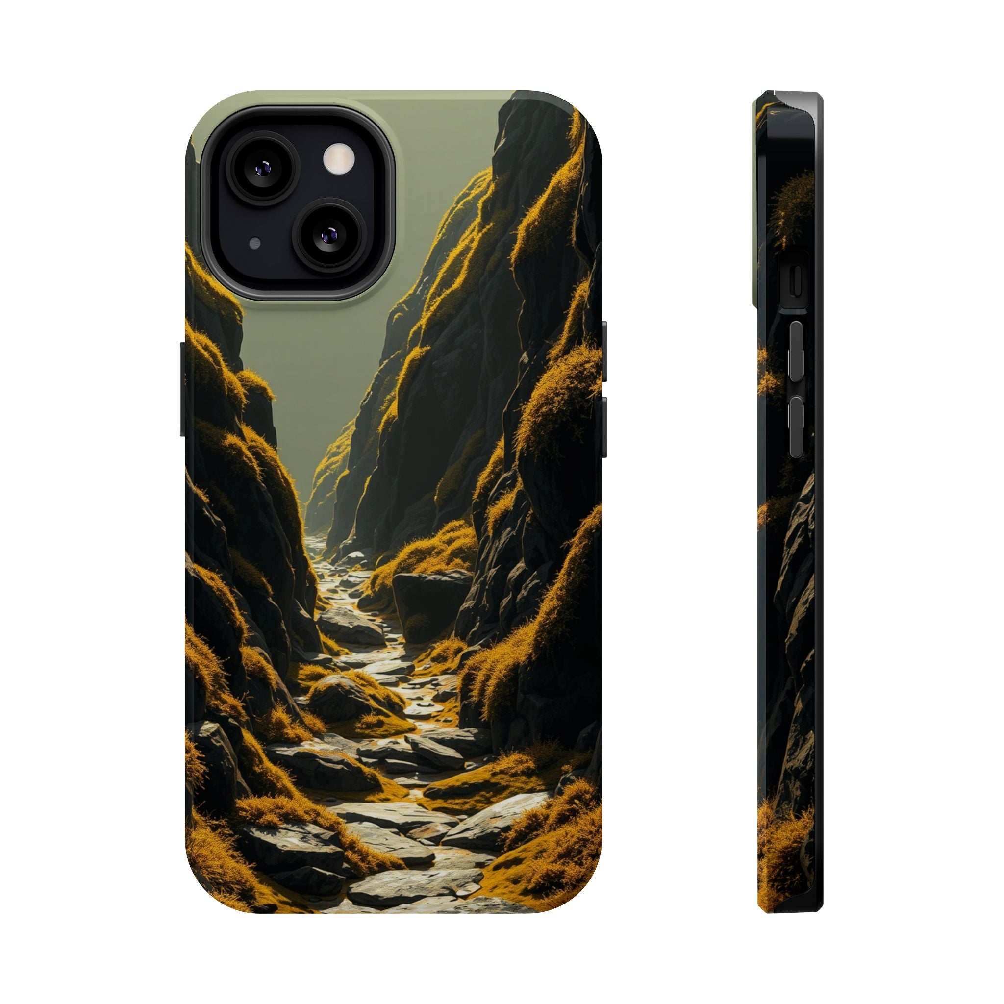 iPhone Moss Covered Rocks Enchanted Art Slim Everyday iPhone 14 · iPhone Case