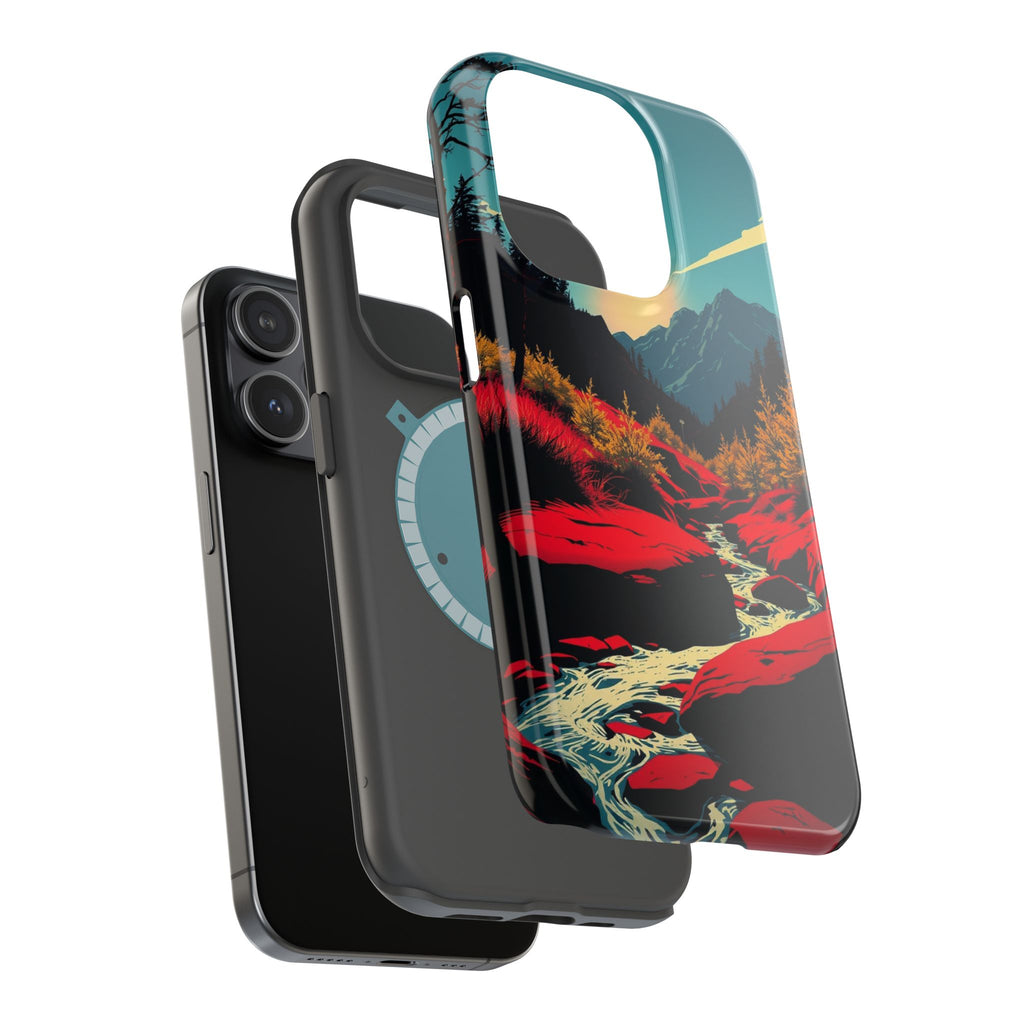 iPhone Earthy Spring Creek Design Bold Modern Everyday Snap Case · iPhone Case