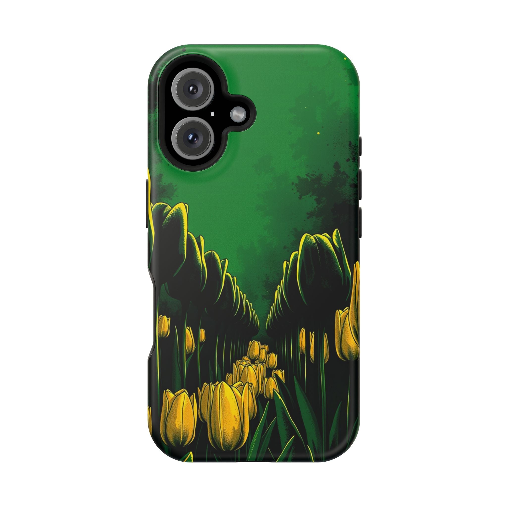iPhone Tulip Row Emerald Green And Gold Slim Snap Case · iPhone Case