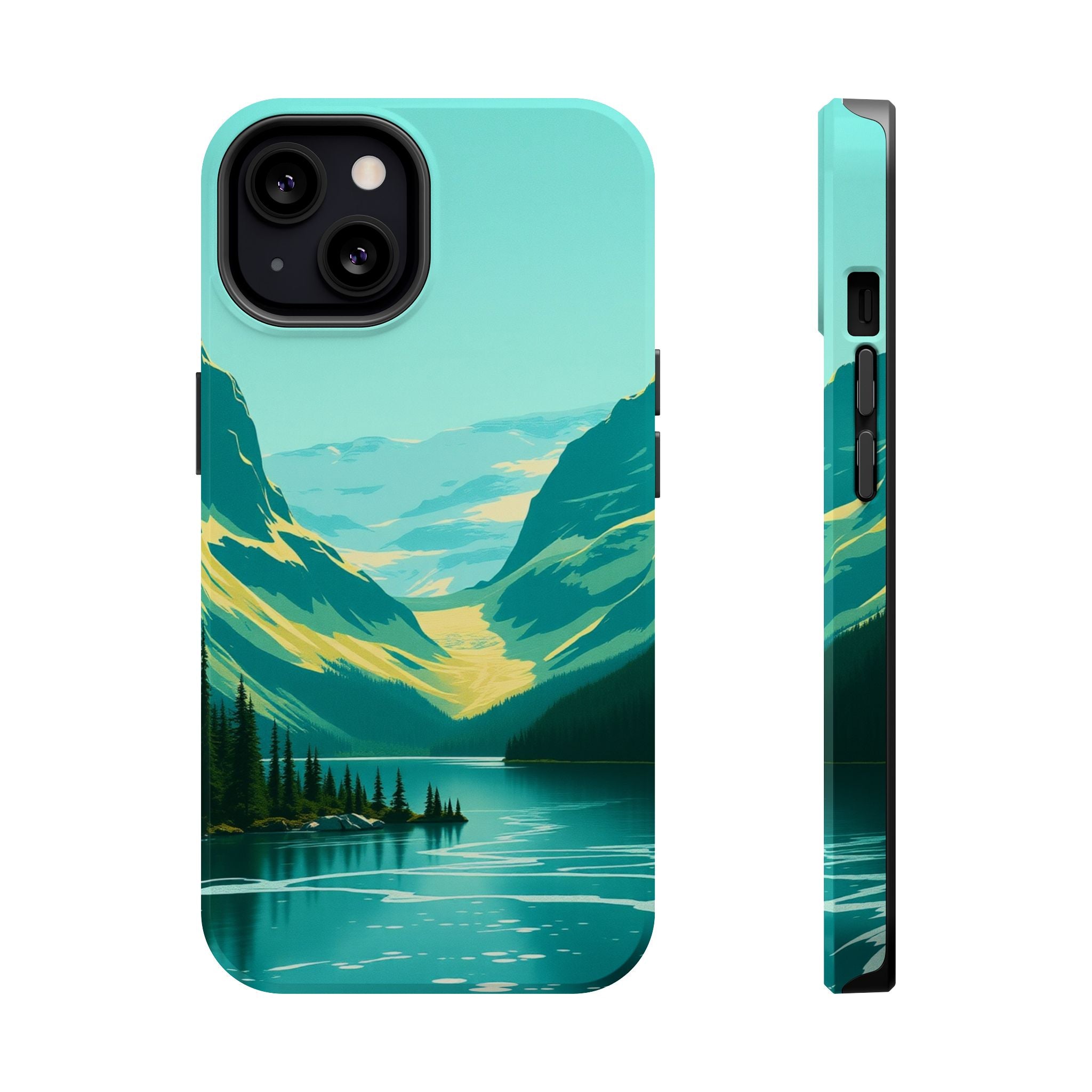 iPhone Radiant Glacier Lake Design Bold Modern Everyday Snap Case · iPhone Case