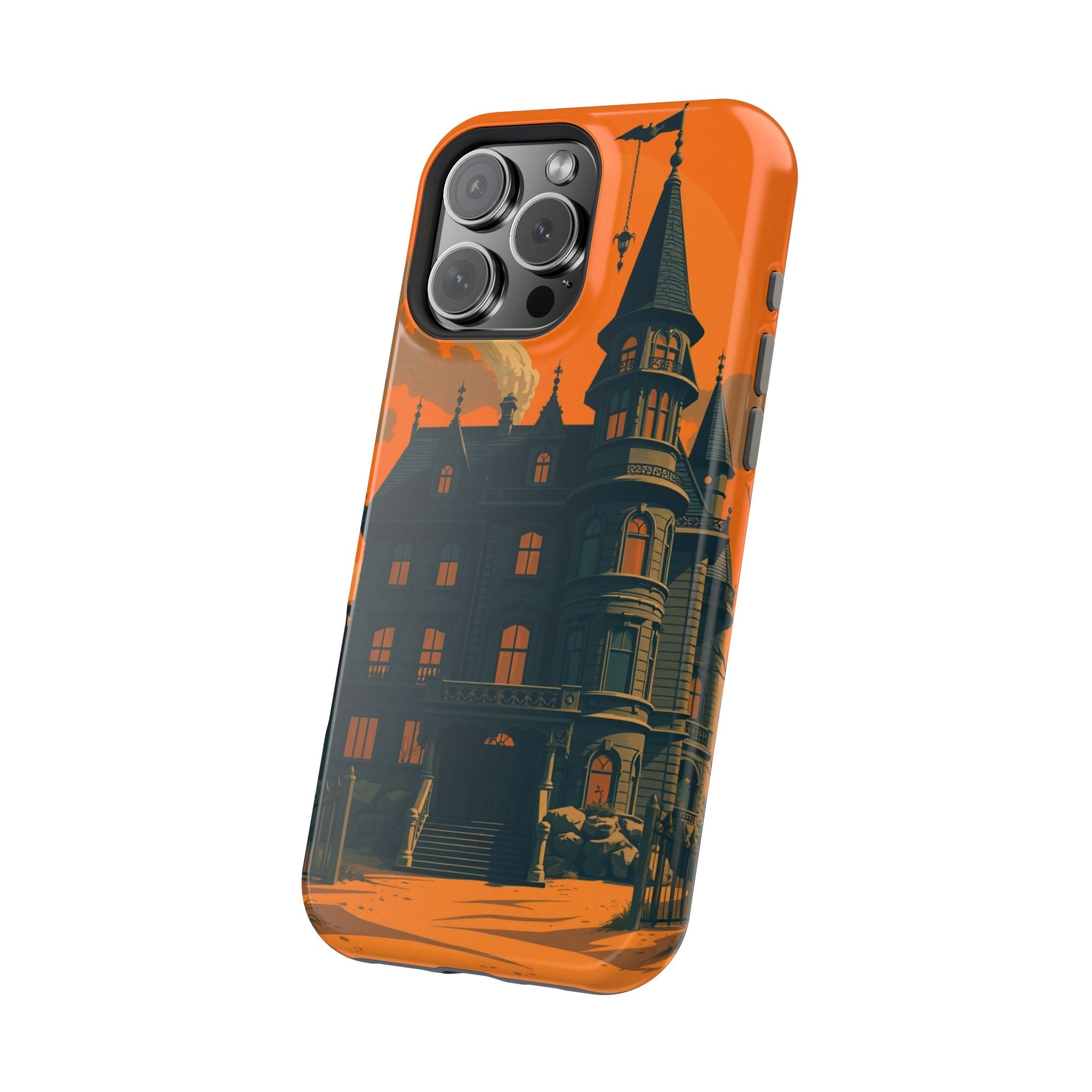 iPhone Vibrant Haunted Mansion Design Slim Everyday Designer Case · iPhone Case