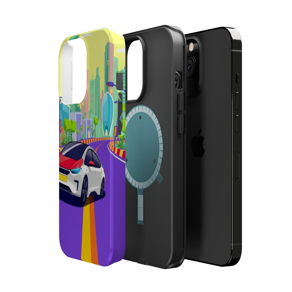 iPhone Electric Car Future Kids Fun Phone Case Gift Slim Snap Case · iPhone Case