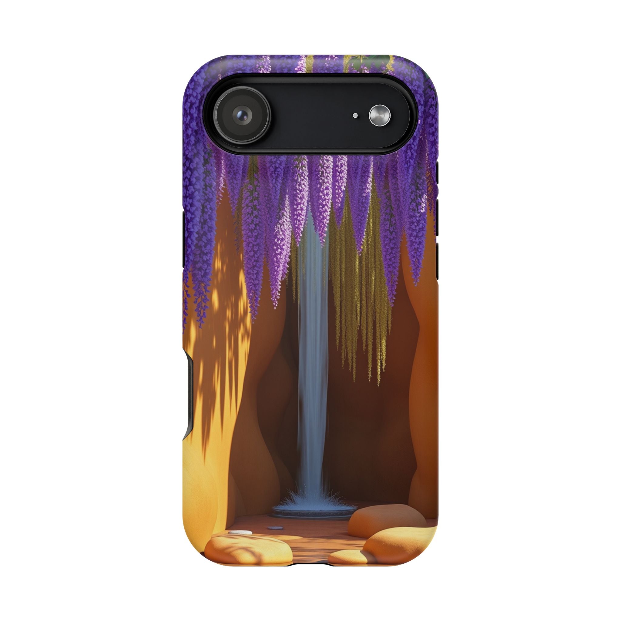 iPhone Earthy Wisteria Cascade Design Slim Everyday Designer Case · iPhone Case